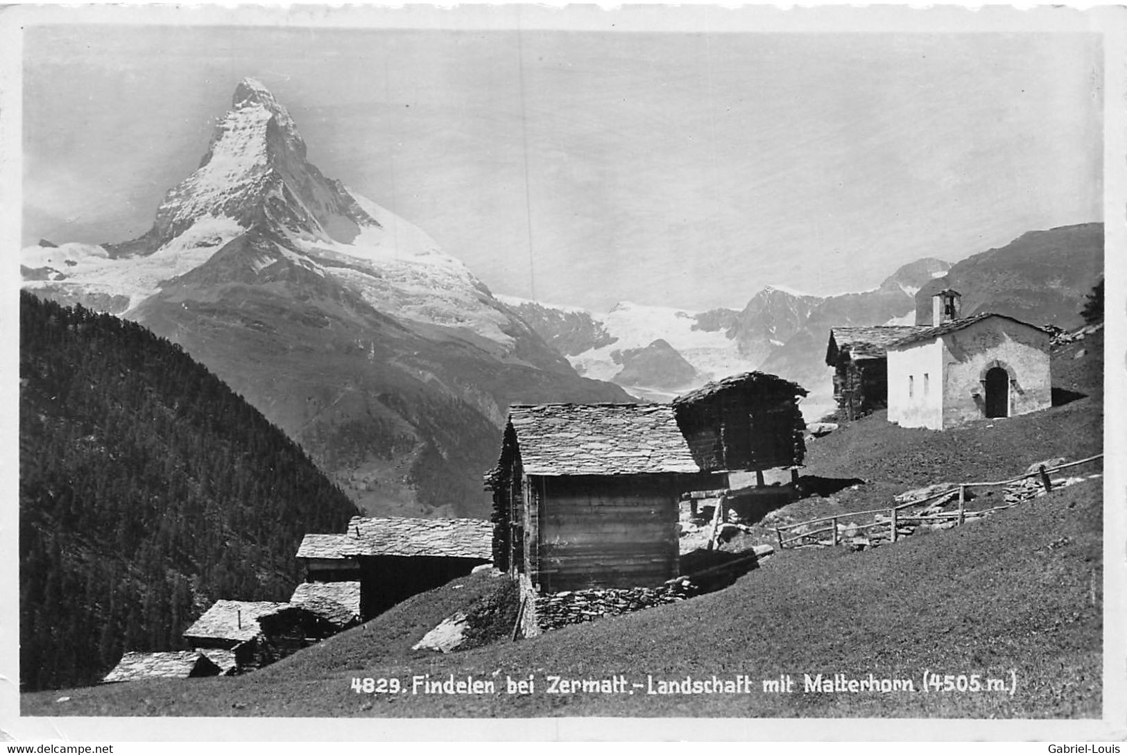 Findelen Bei Zermatt Landschaft Mit Matterhorn Cervin - Zermatt