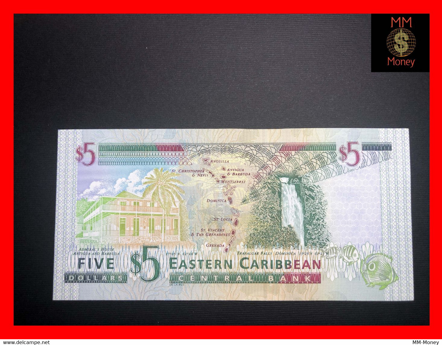 East - Eastern Caribbean  5  $  2001  P. 37  *M*  "Montserrat"   UNC - Caraïbes Orientales