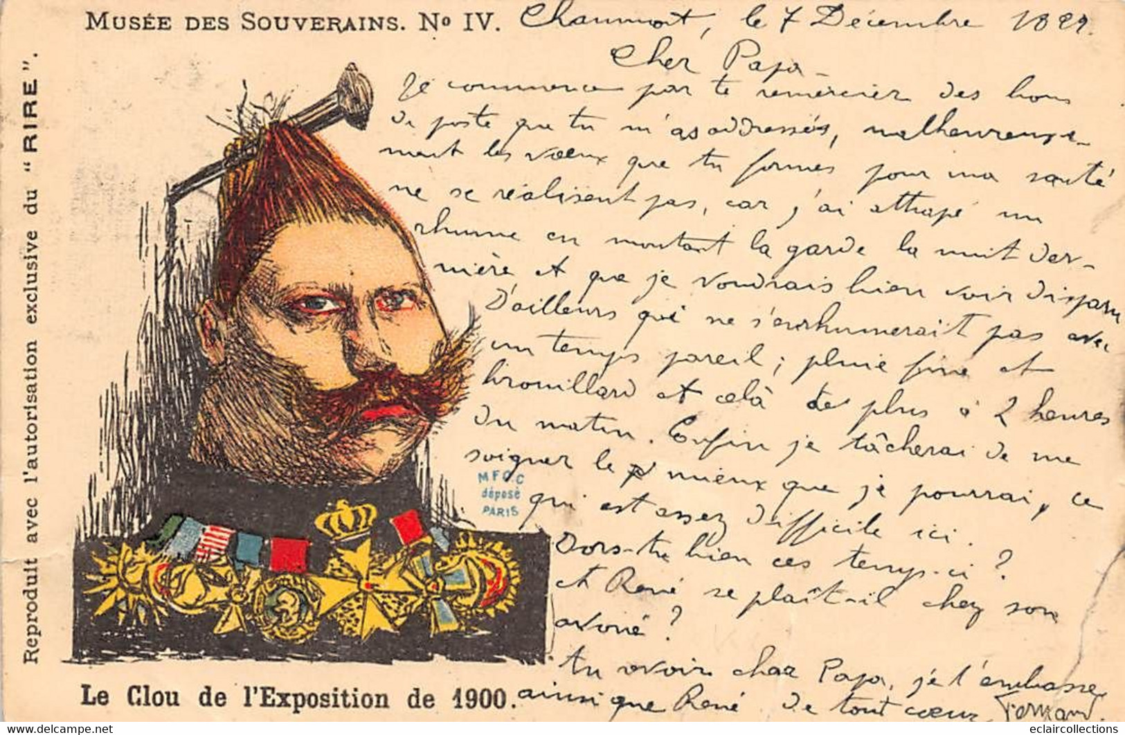 Illustrateur:  Léandre.  Musée Des Souverains. Le Clou De L'Exposition De  1900   -coupure -    (voir Scan) - Other & Unclassified