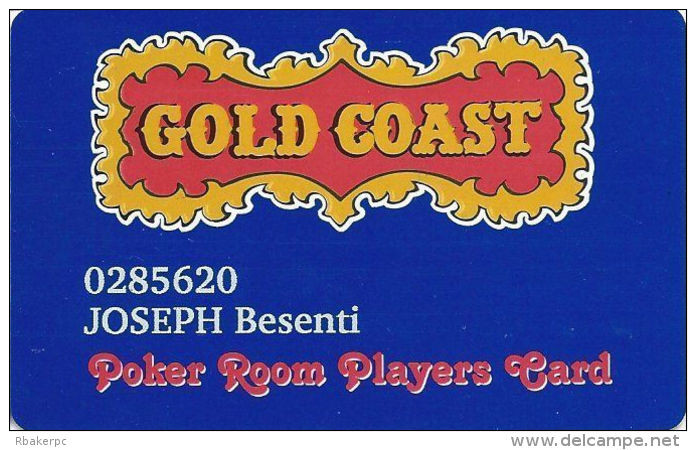 Gold Coast Casino Las Vegas - Poker Room Players / Slot Card - Casino Cards