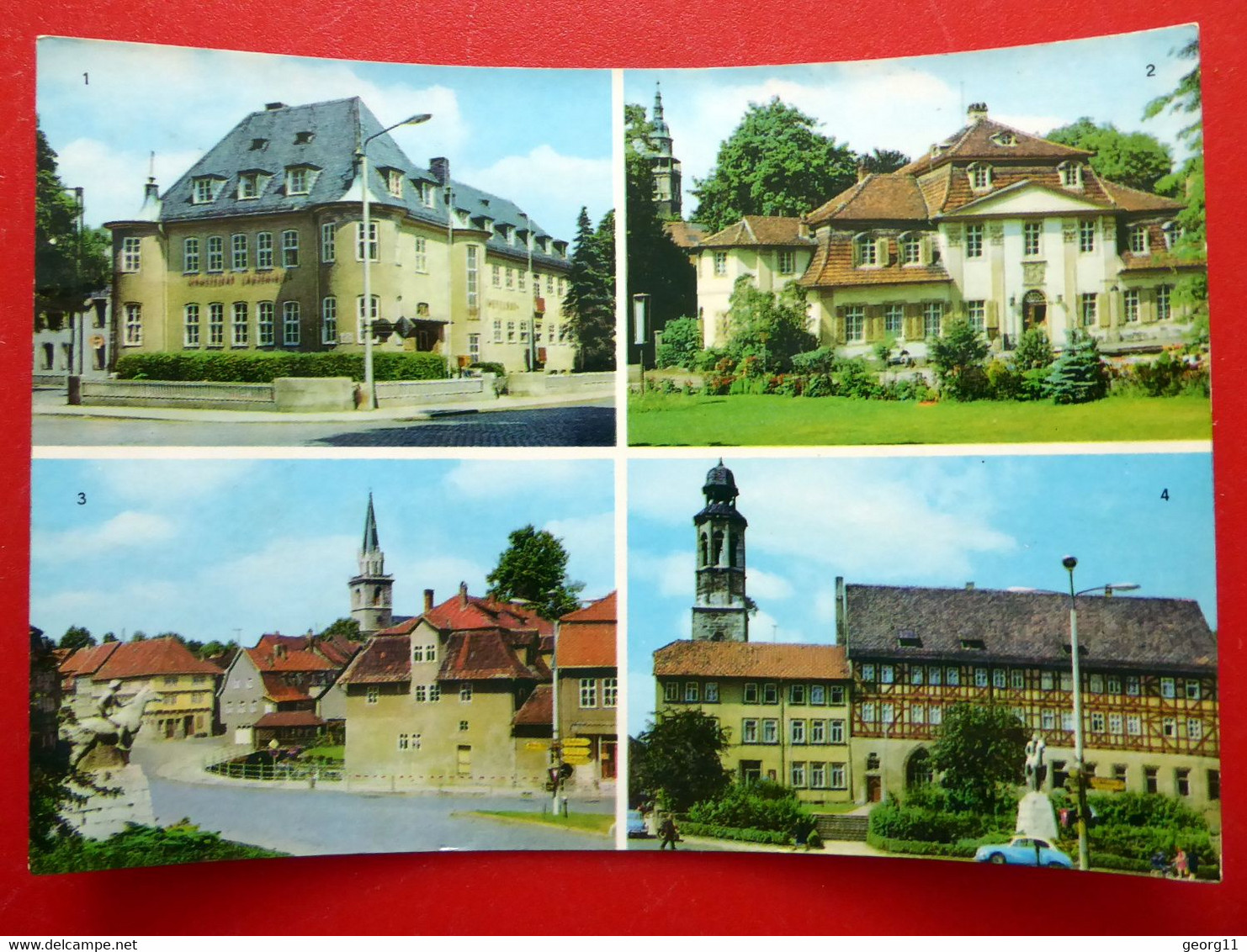 Bad Langensalza - Schwefelbad - Ernst Thälmann Platz - Heimat Museum - Klubhaus - Thüringen 1972 - Bad Langensalza