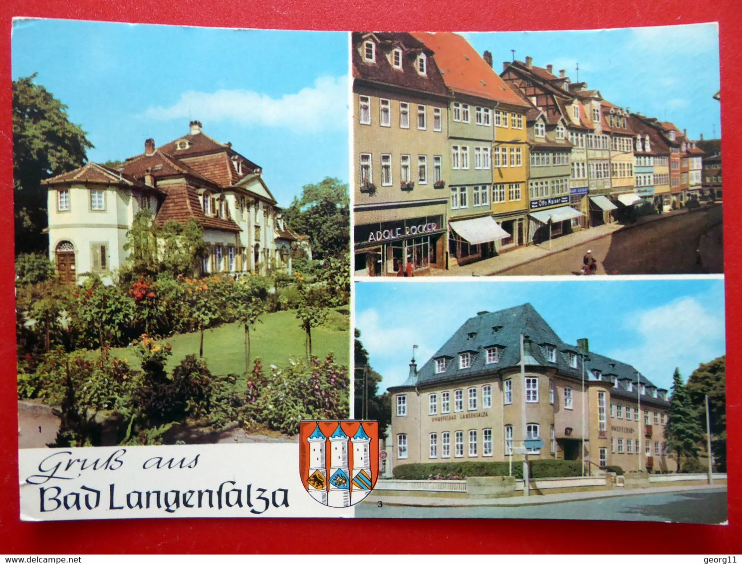 Bad Langensalza - Schwefelbad - Wappen - Klubhaus - Marktstraße - Thüringen 1982 - Bad Langensalza