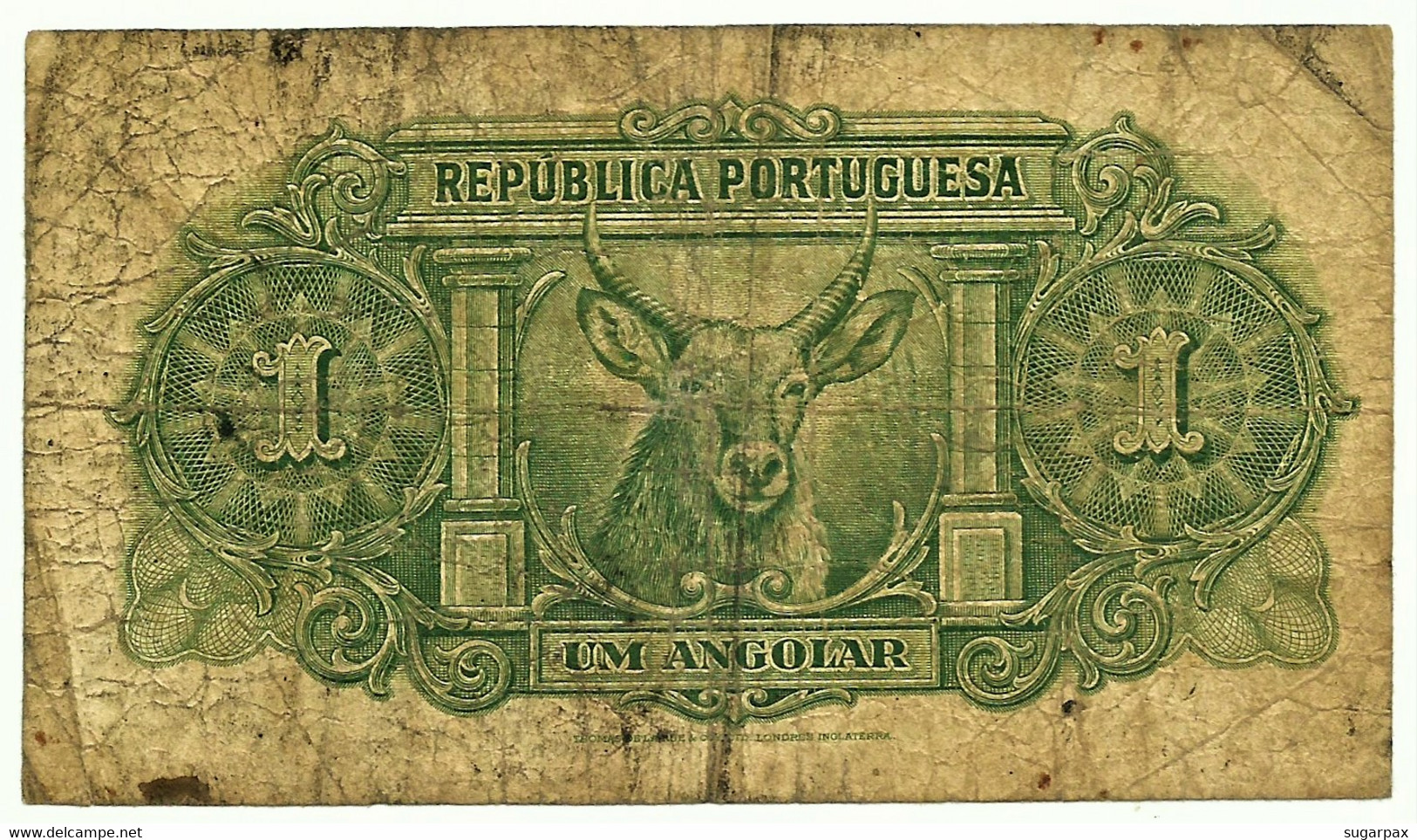 Angola - 1 Angolar - 06.10.1948 - Pick 70 - Serie D - 300th Anniversary Restoration Of Angola - PORTUGAL - Angola