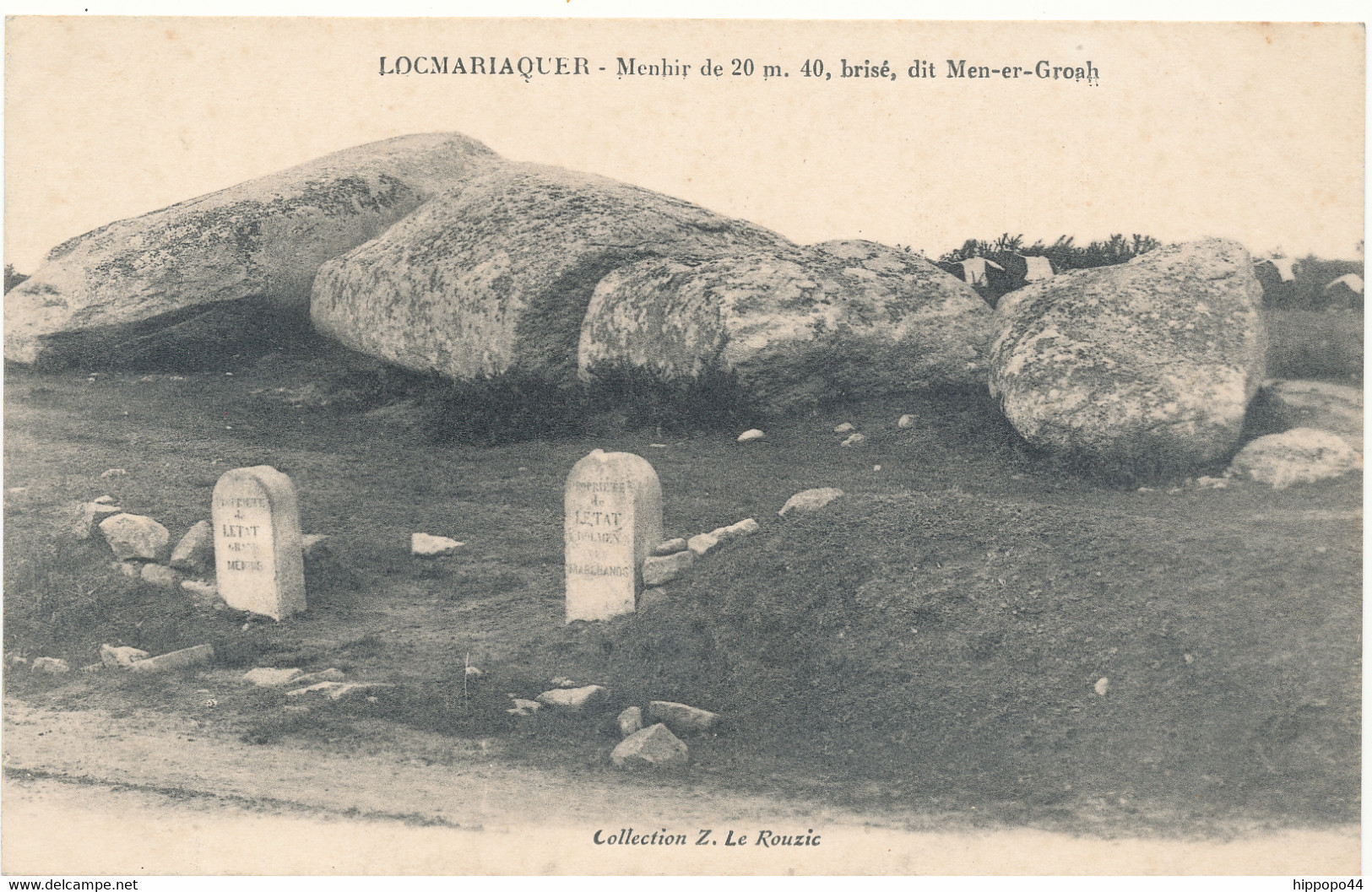 Morbihan (56), Locmariaquer, Menhir De 20m40 Brisé Dit Men Er Groah - Dolmen & Menhirs