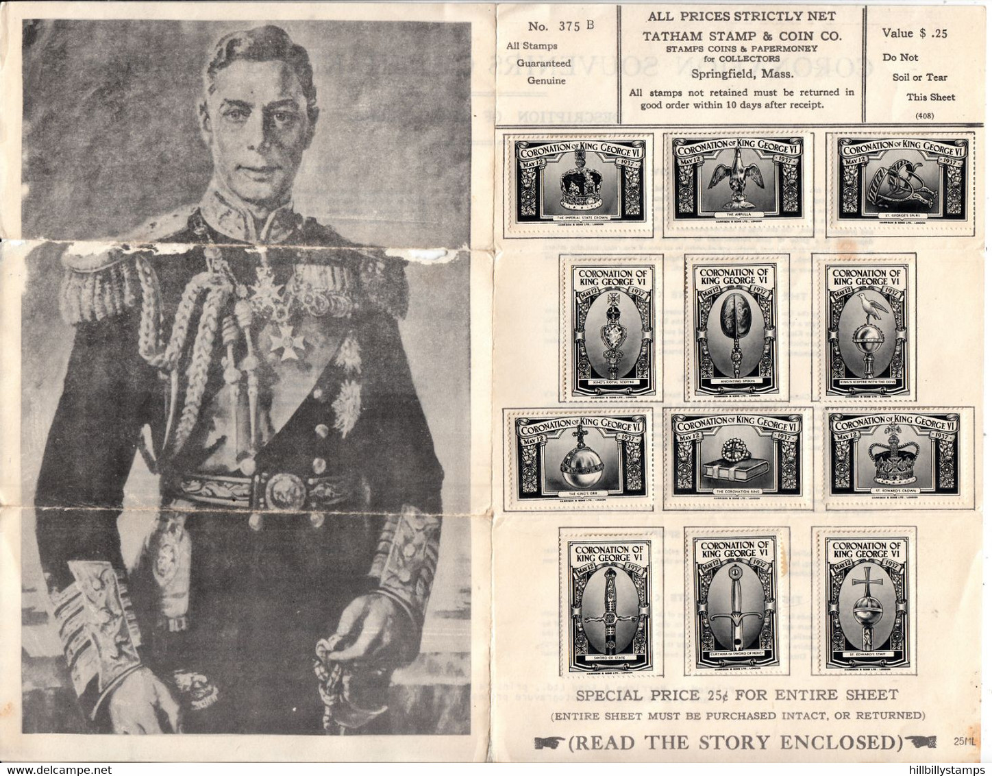 GREAT BRITAIN    SET OF 12 MINT HINGED STAMP-LABELS IN SPECIAL BOOKLET  YEAR 1937  VERY SCARCE ITEM - Cinderelas