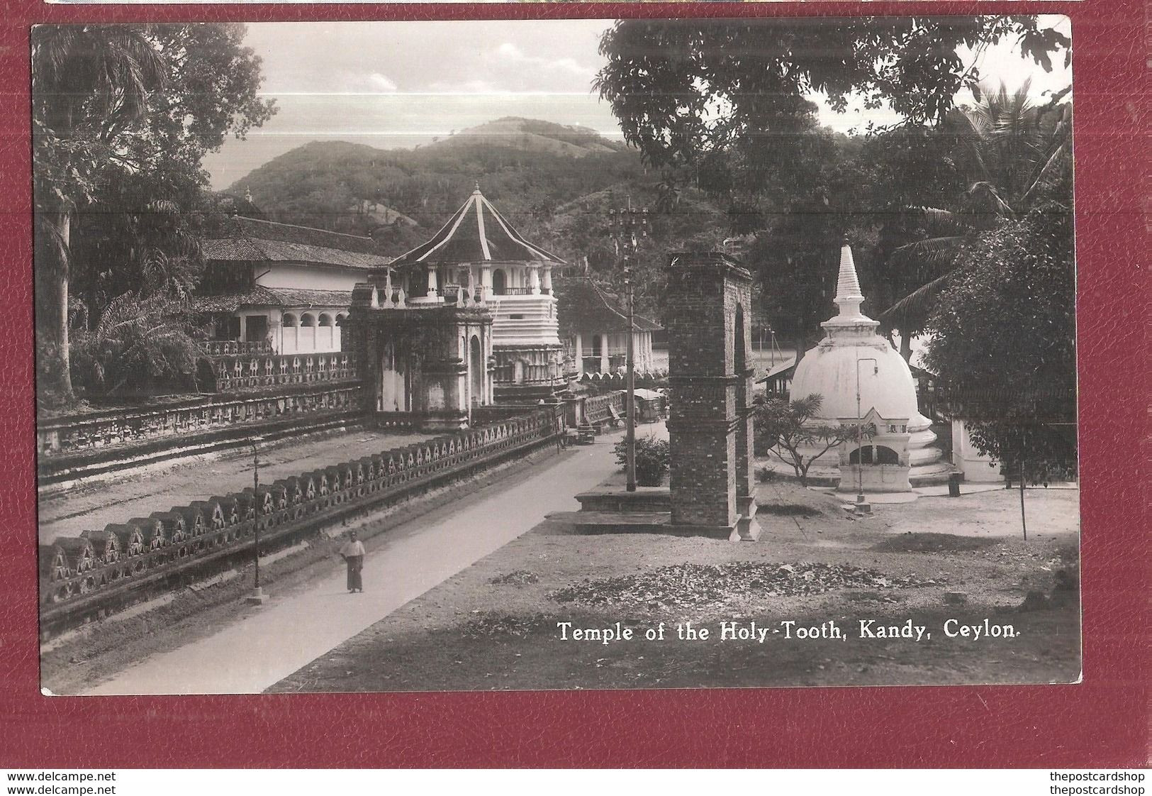 CEYLON Kandy Temple Of The Holy Tooth SRI LANKA UNUSED PLATE LTD No.38 ? OR IS IT 28 ? - Sri Lanka (Ceilán)