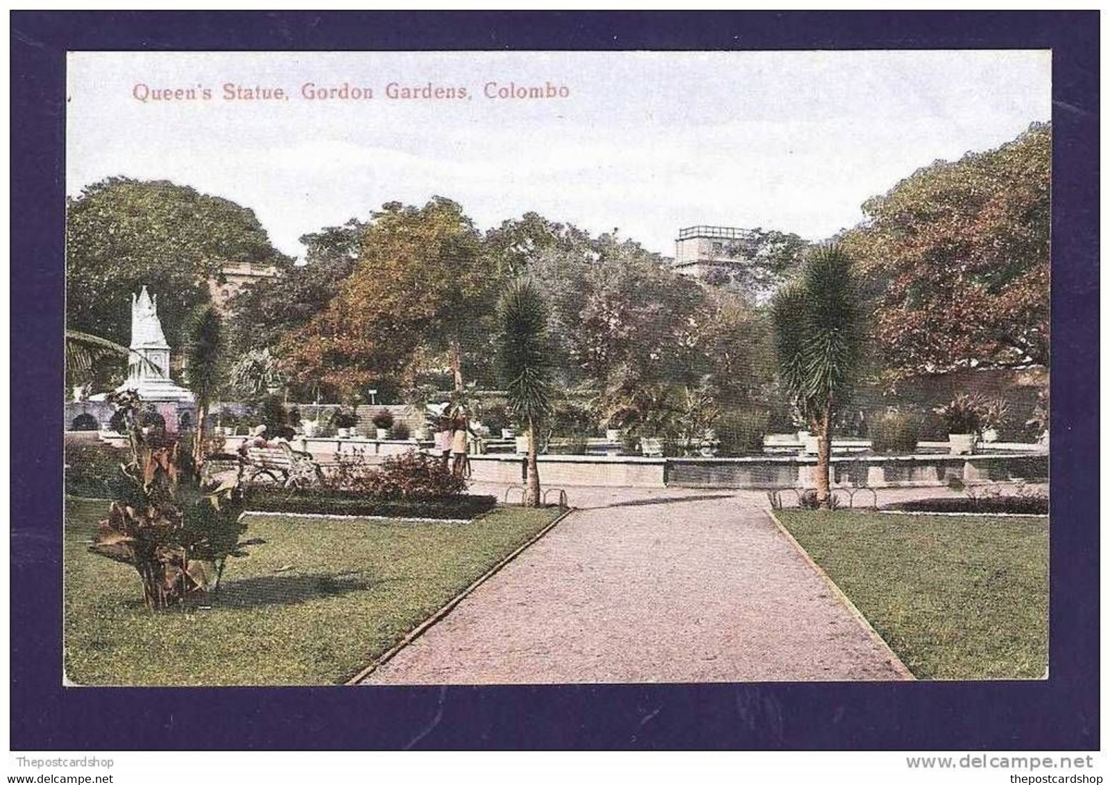 CEYLON SRI LANKA QUEENS STATUE GORDON GARDENS MORE CHEAP CEYLON LISTED - Sri Lanka (Ceilán)