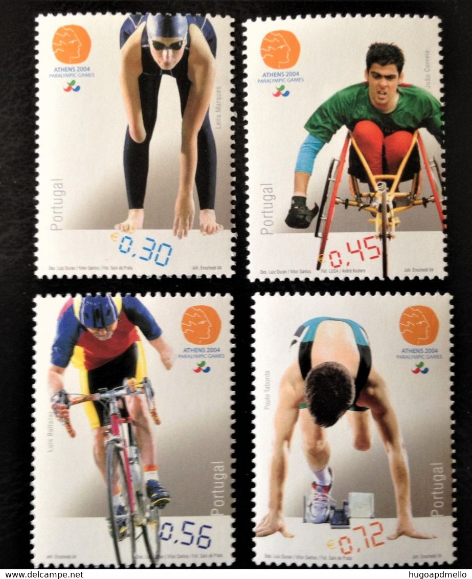 PORTUGAL, Full Set Of **MINT Stamps, « PARALYMPIC GAMES », 2004 - Summer 2004: Athens - Paralympic