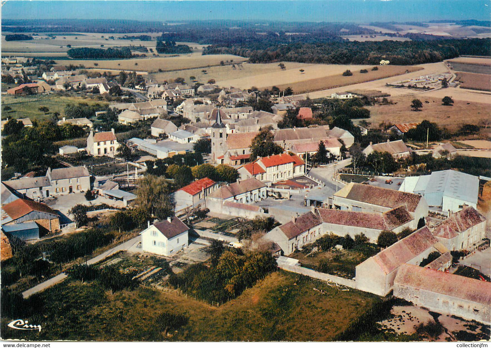 / CPSM FRANCE 89 "Villebougis, Vue Aérienne " - Villebougis