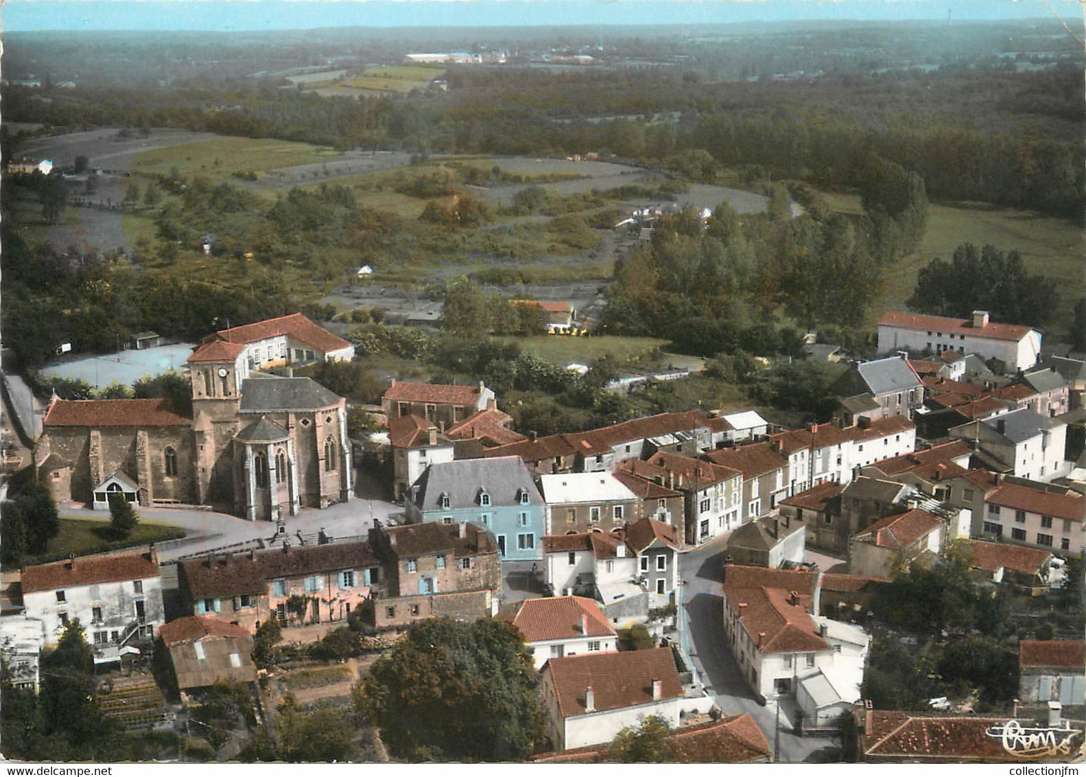 CPSM FRANCE 85 "L'Hermenault, Vue Générale Aérienne" - L'Hermenault