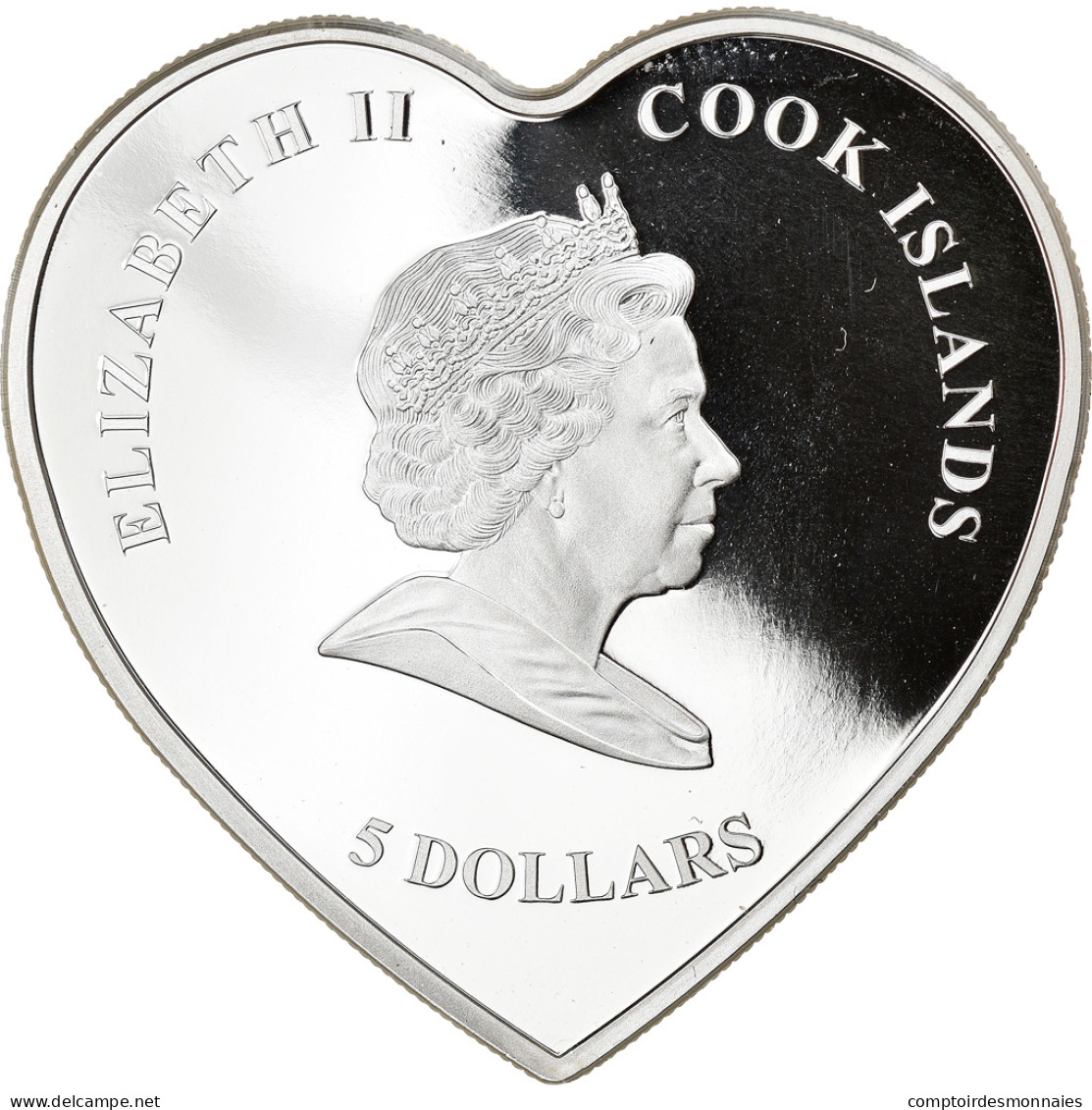 Monnaie, Îles Cook, Elizabeth II, 5 Dollars, 2007, Proof, FDC, Argent, KM:583 - Cookinseln