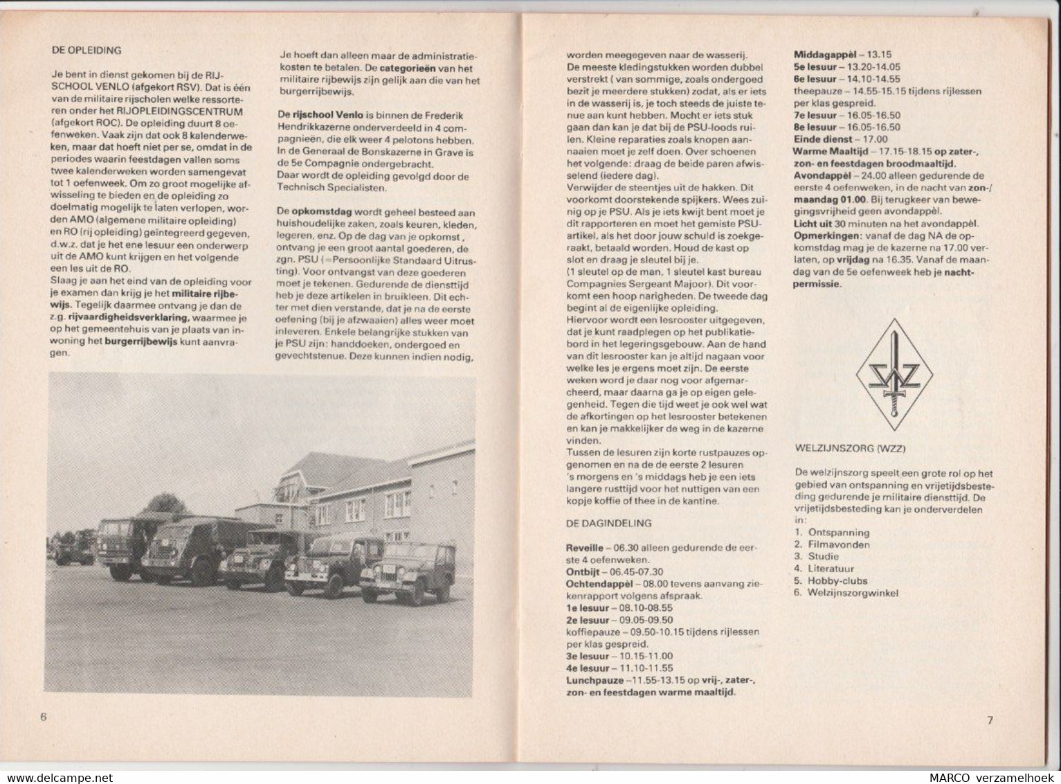 Dienst Departement Van Defensie 1982 RSV Rijschool Venlo - Holandés