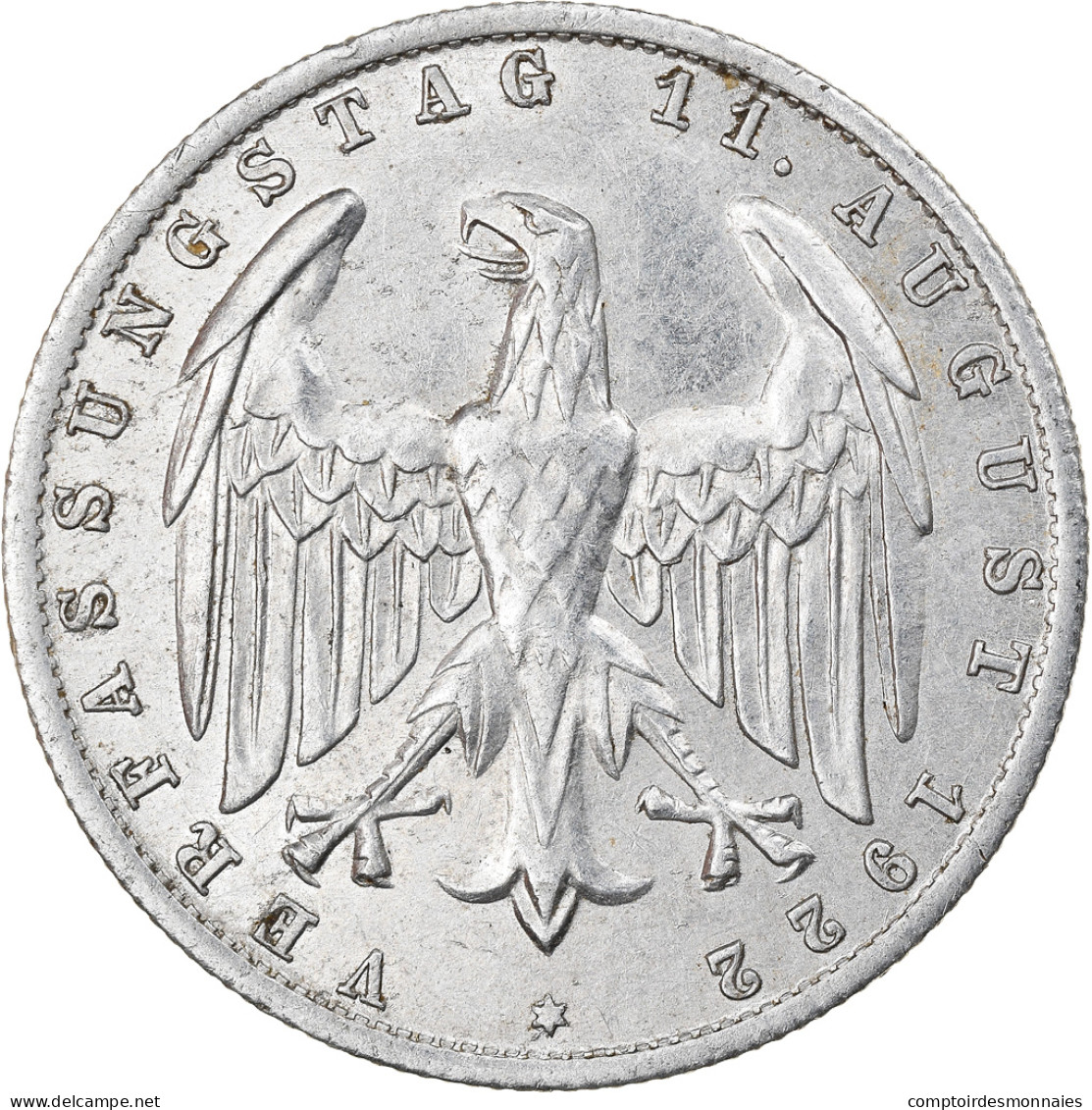 Monnaie, Allemagne, République De Weimar, 3 Mark, 1922, Berlin, TTB+ - 3 Mark & 3 Reichsmark