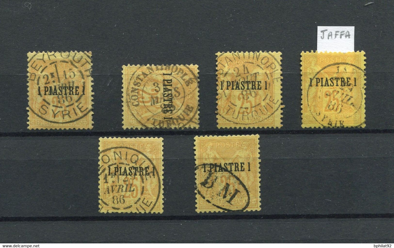 !!! LOT D'OBLITERATIONS SUPERBES SUR N°1 DU LEVANT - Used Stamps