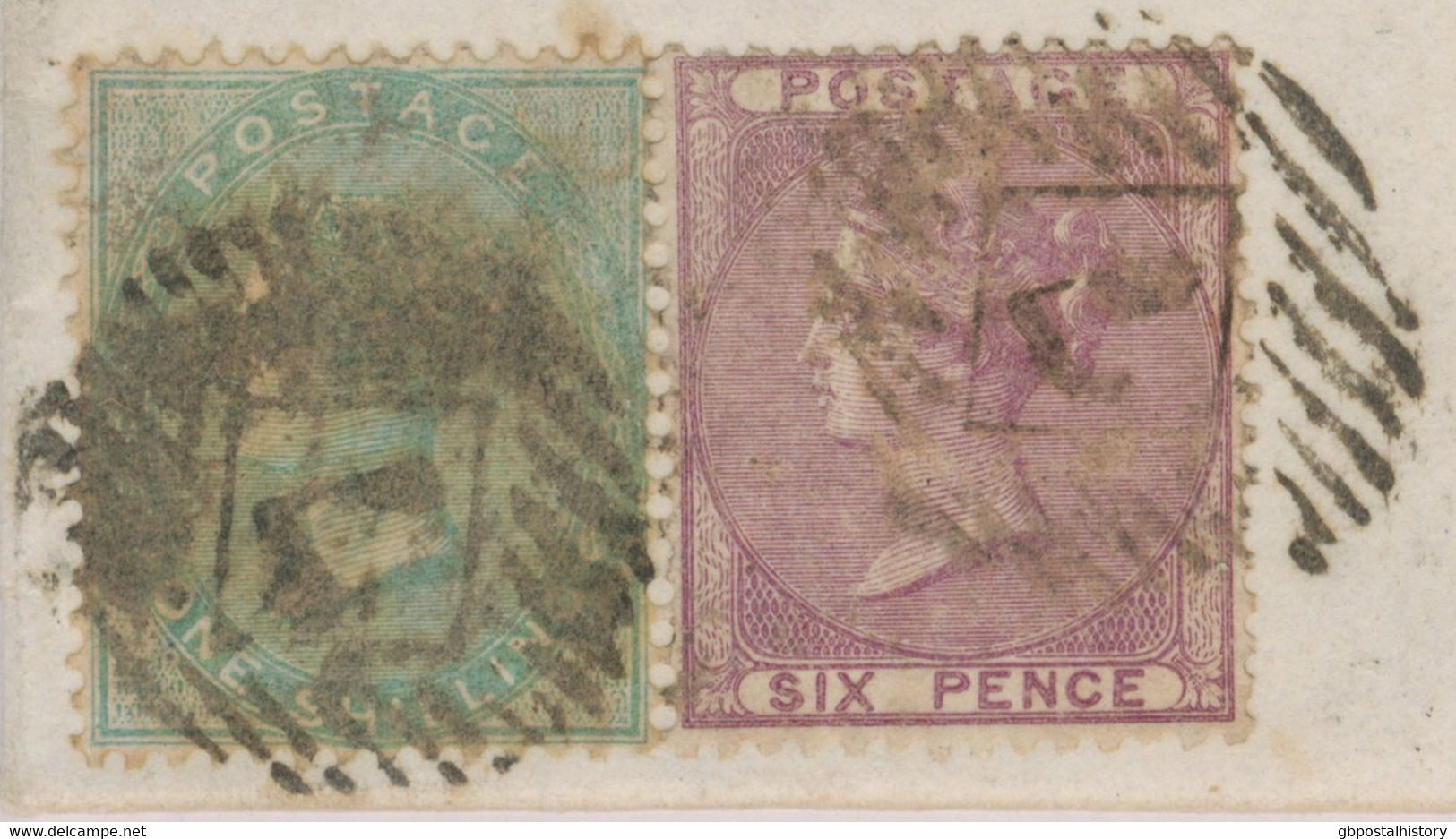 GB 1860 QV 6d And 1sh (SG 70 + 72) Together With LE 1 D Red Stars (SB) To SPAIN - Lettres & Documents