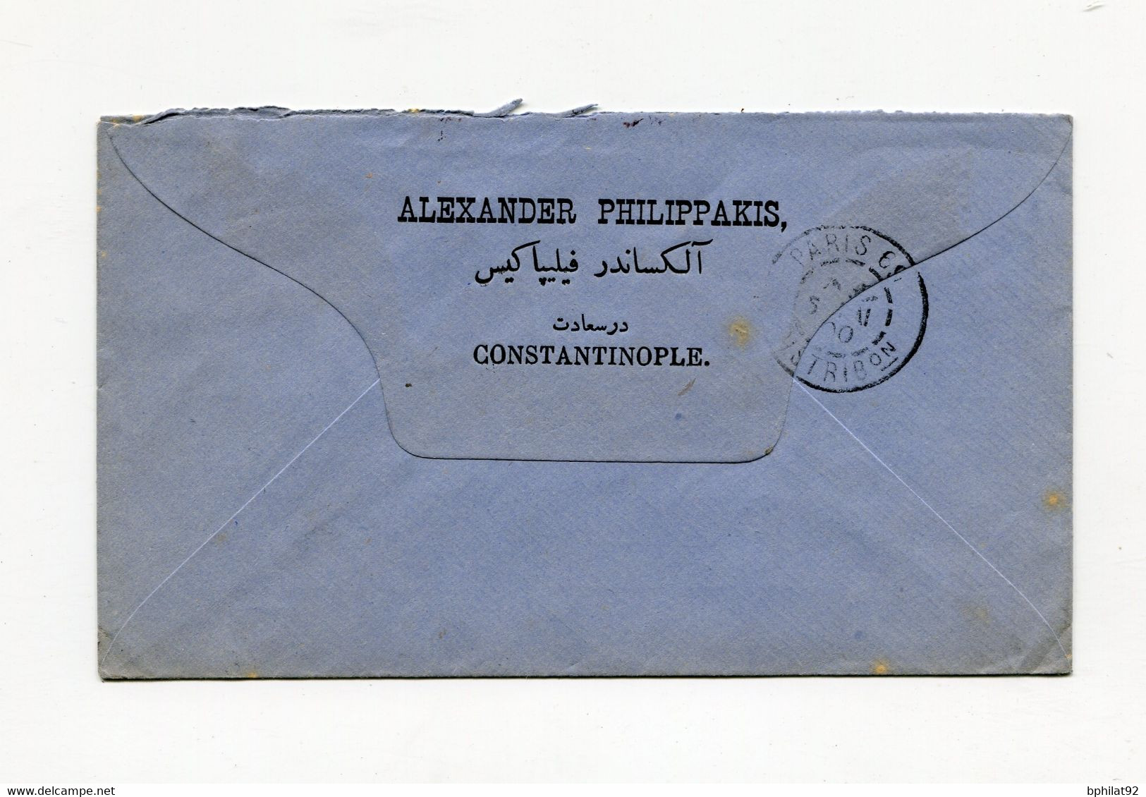 !!! LEVANT : LETTRE DE CONSTANTINOPLE DE 1900 POUR PARIS - Lettres & Documents