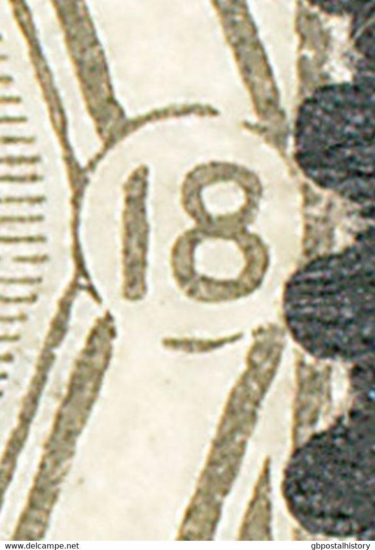 GB 1882 QV 6d Gray Pl.18 (DB) VFU Rare MAJOR ERROR & VARIETY: BROKEN CIRCLES - Abarten & Kuriositäten