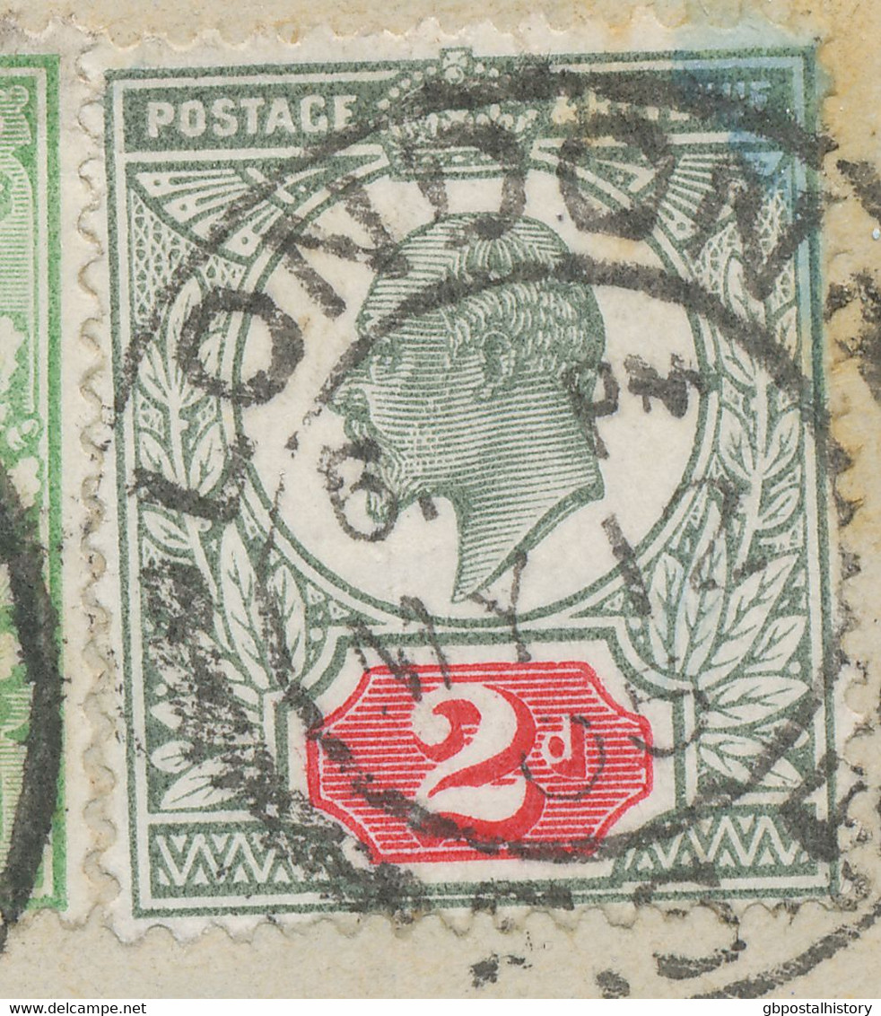 GB 1905 King EVII 1/2 D And 2 D VFU Cover To PORTUGAL, MAJOR VARIETY: 2 D RR!! - Errors, Freaks & Oddities (EFOs