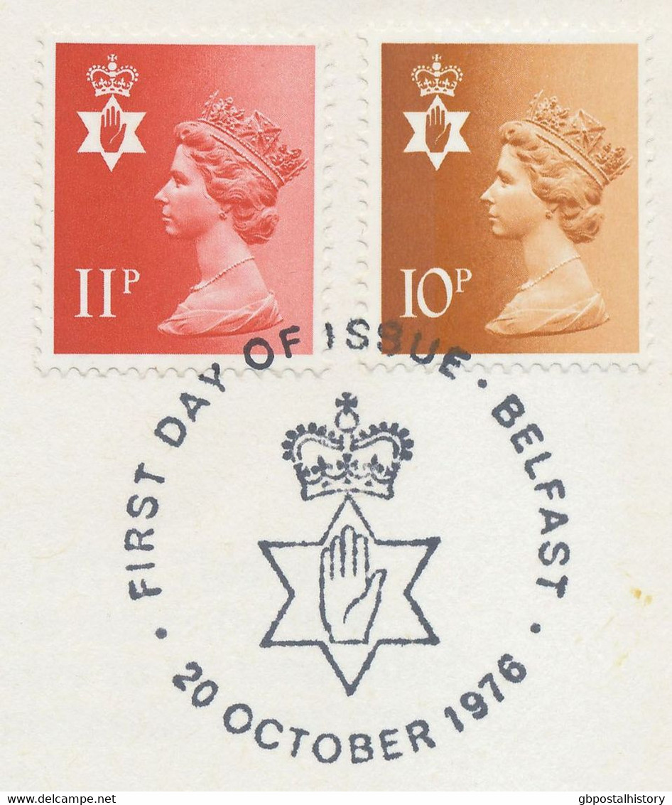 GB 1976 Machin 10P + 11P Superb FDC, MAJOR VARIETY: Machin 11 P WITHOUT PHOSPHOR - Plaatfouten En Curiosa