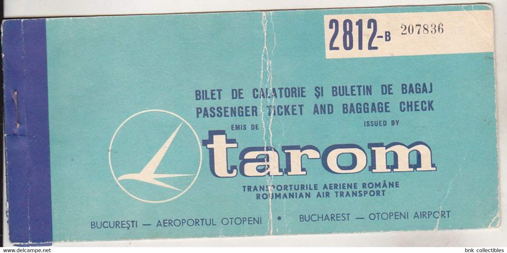 Romania Old Envelope For Ticket - TAROM Romanian Air Transport - 1977 - Europa