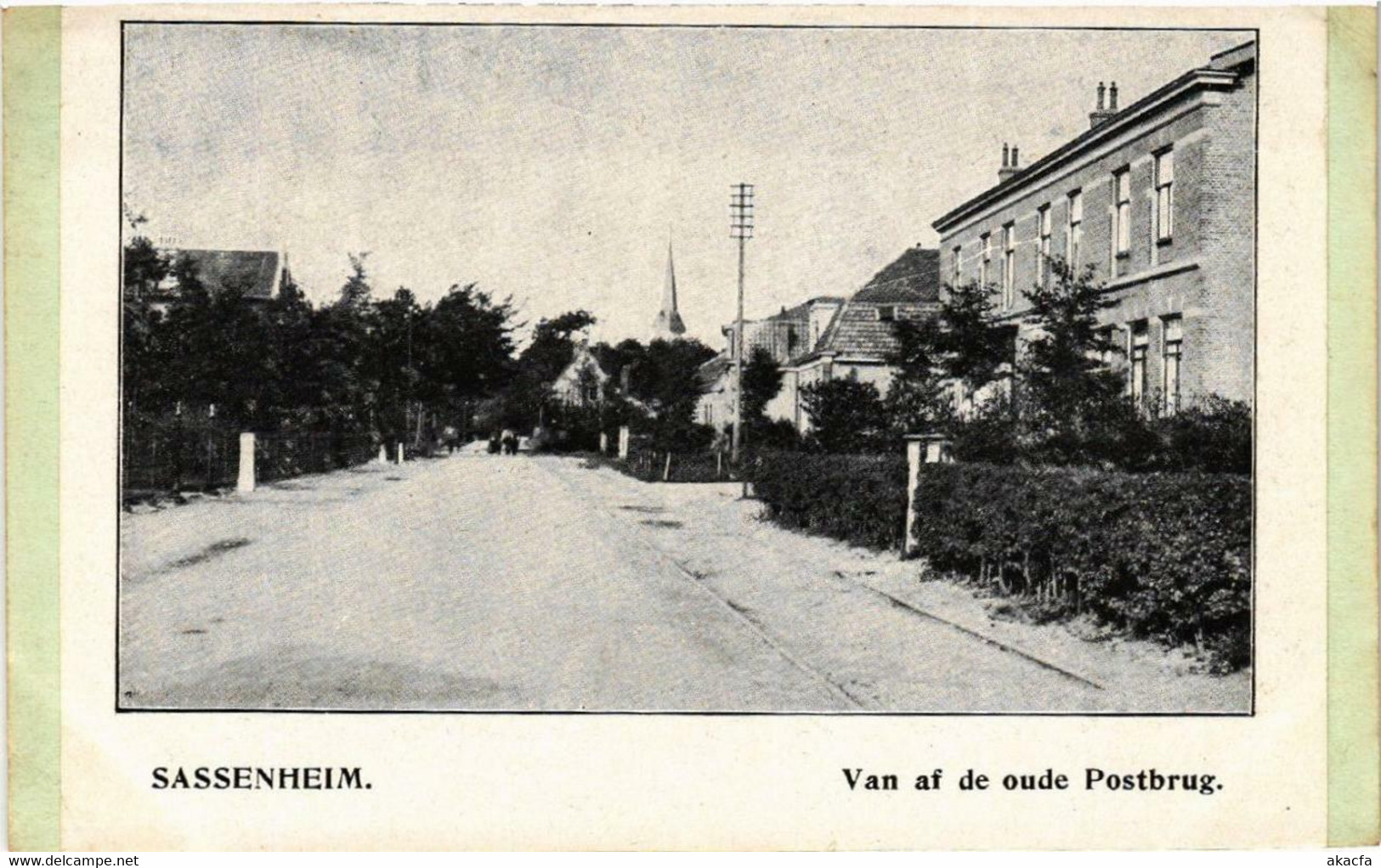 SASSENHEIM Van Af De Oude Postbrug NETHERLANDS (603762) - Sassenheim