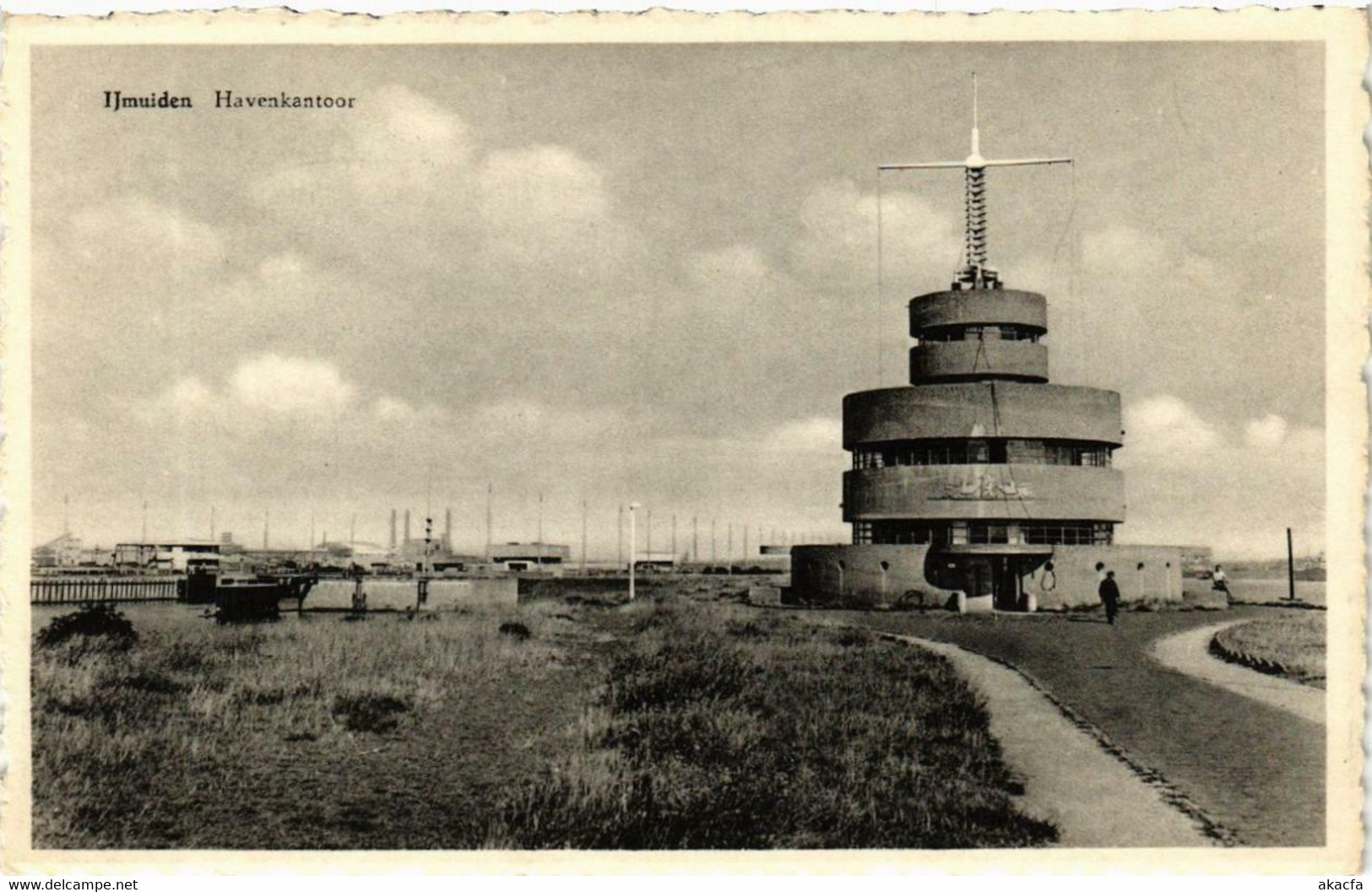 CPA AK IJMUIDEN Havenkantoor NETHERLANDS (603957) - IJmuiden