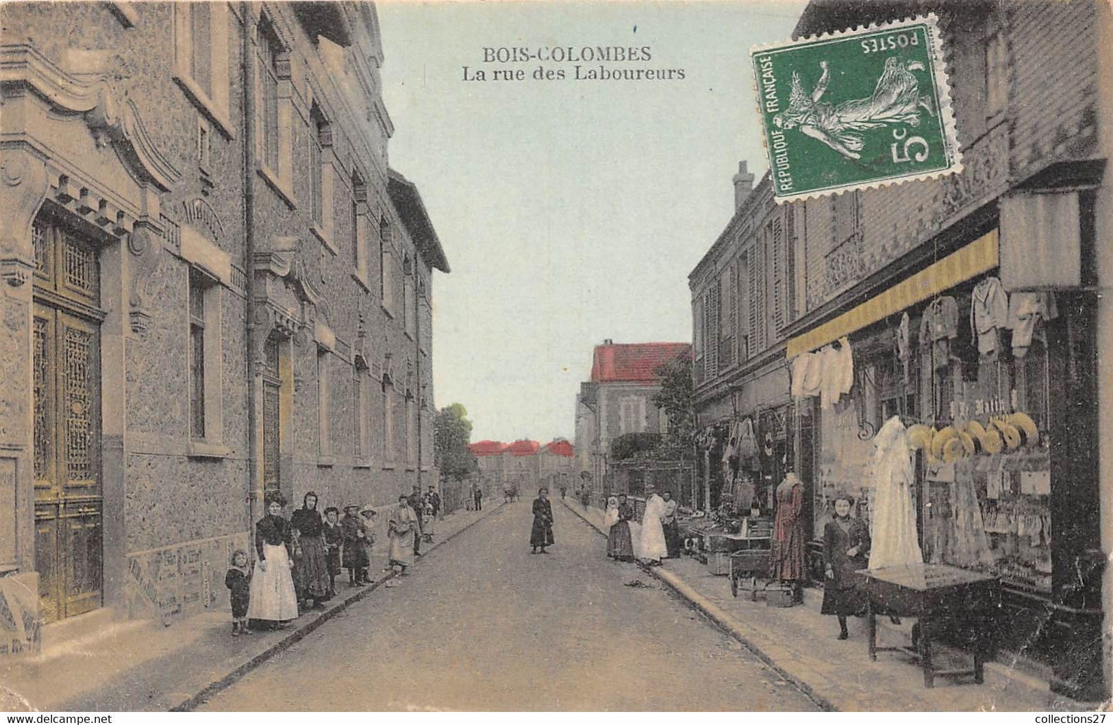 92-BOIS-COLOMBES- LA RUE DES LABOUREURS - Colombes