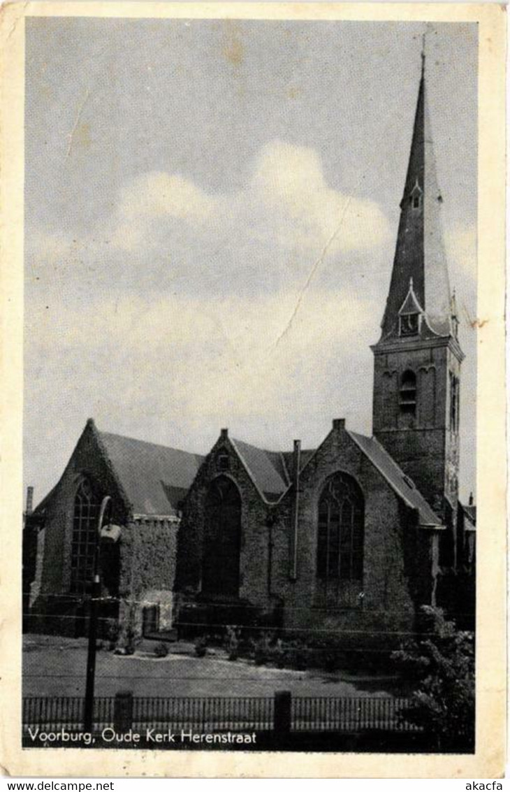 CPA AK VOORBURG Oude Kerk Herenstraat NETHERLANDS (605002) - Voorburg