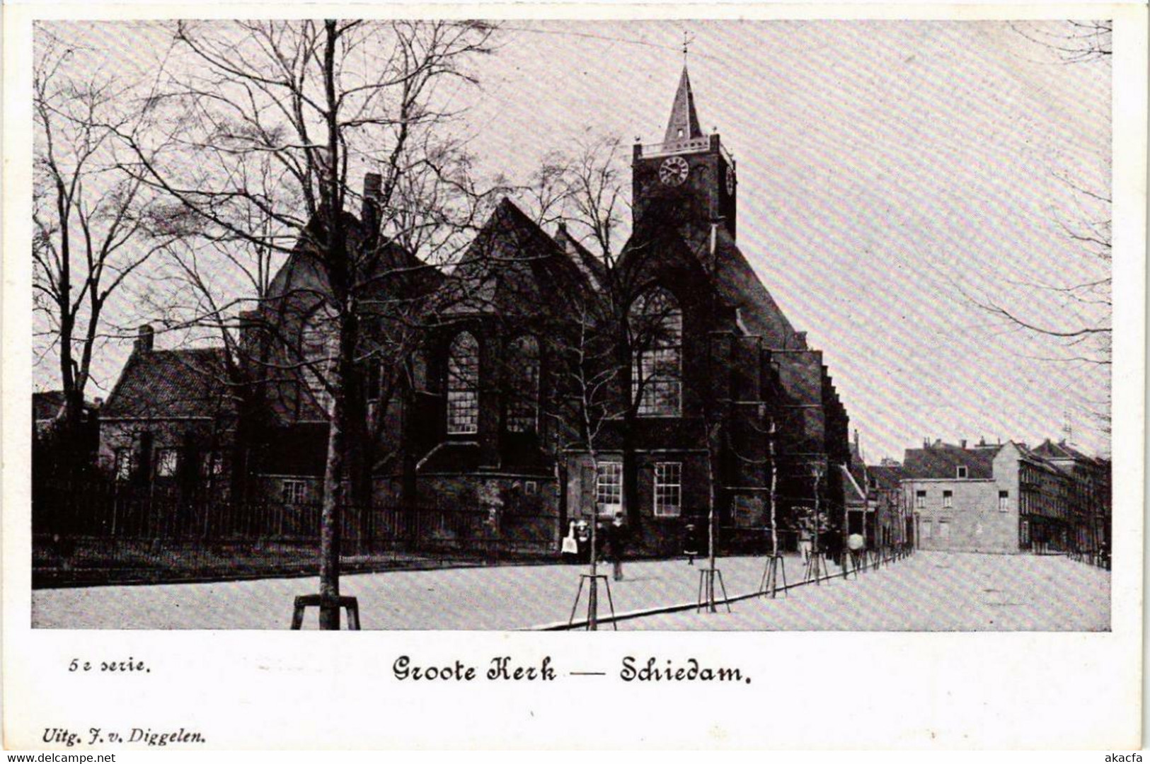 CPA AK SCHIEDAM Groote Kerk NETHERLANDS (602151) - Schiedam