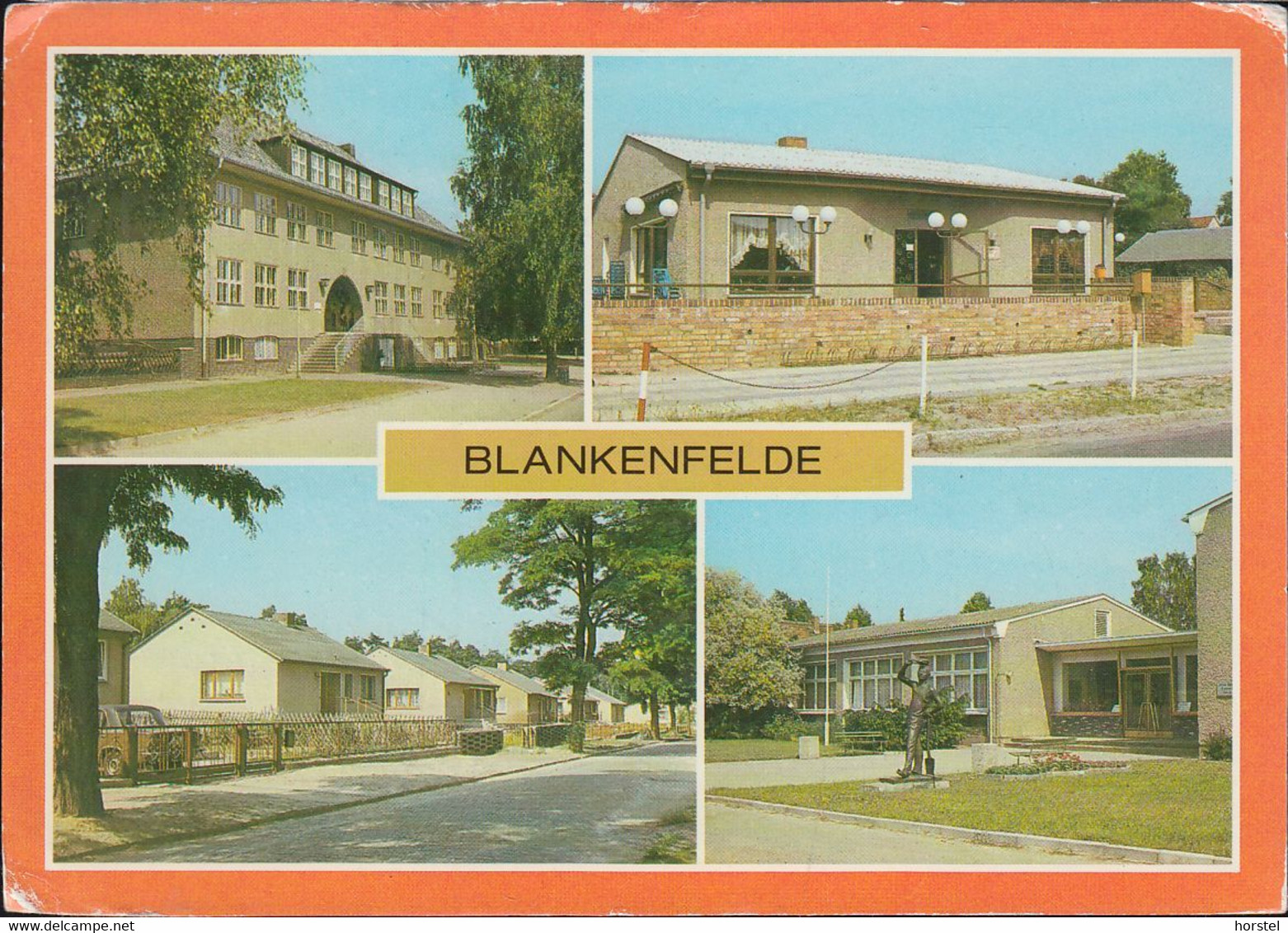 D-15827 Blankenfelde - Alte Ansichten - Karl-Liebknecht-Oberschule - Eiscafe "Tanja" - Eigenheimsiedlung - Nice Stamp - Blankenfelde