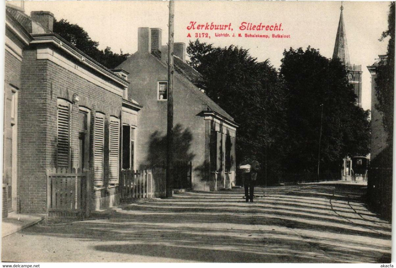 CPA AK SLIEDRECHT Kerkbuurt NETHERLANDS (601957) - Sliedrecht