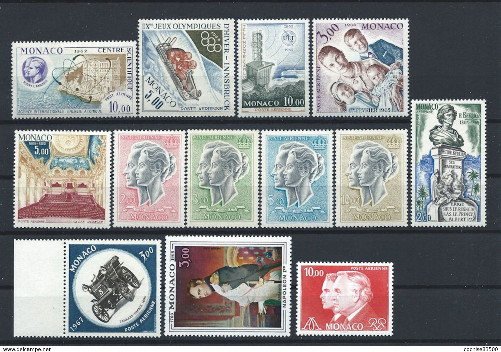 Monaco - PA Lot 13 Timbres Neuf** (MNH) Entre 1962 Et 1982 (lot XI) - Collections, Lots & Séries