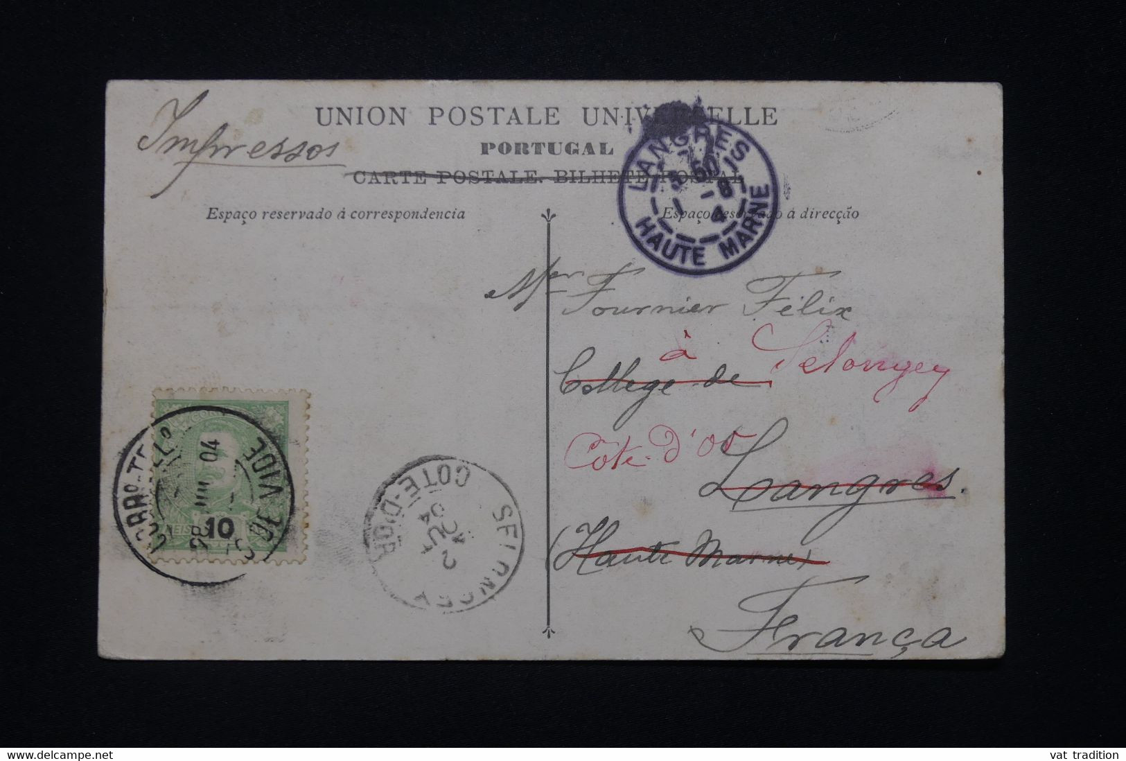 PORTUGAL - Affranchissement De Castello De Vide  Sur Carte Postale En 1904 Pour La France - L 94338 - Briefe U. Dokumente