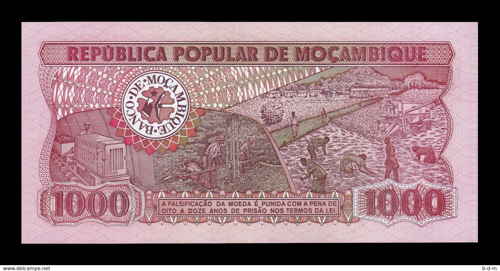 Mozambique 1000 Meticais 1983 Pick 132a SC UNC - Mozambique