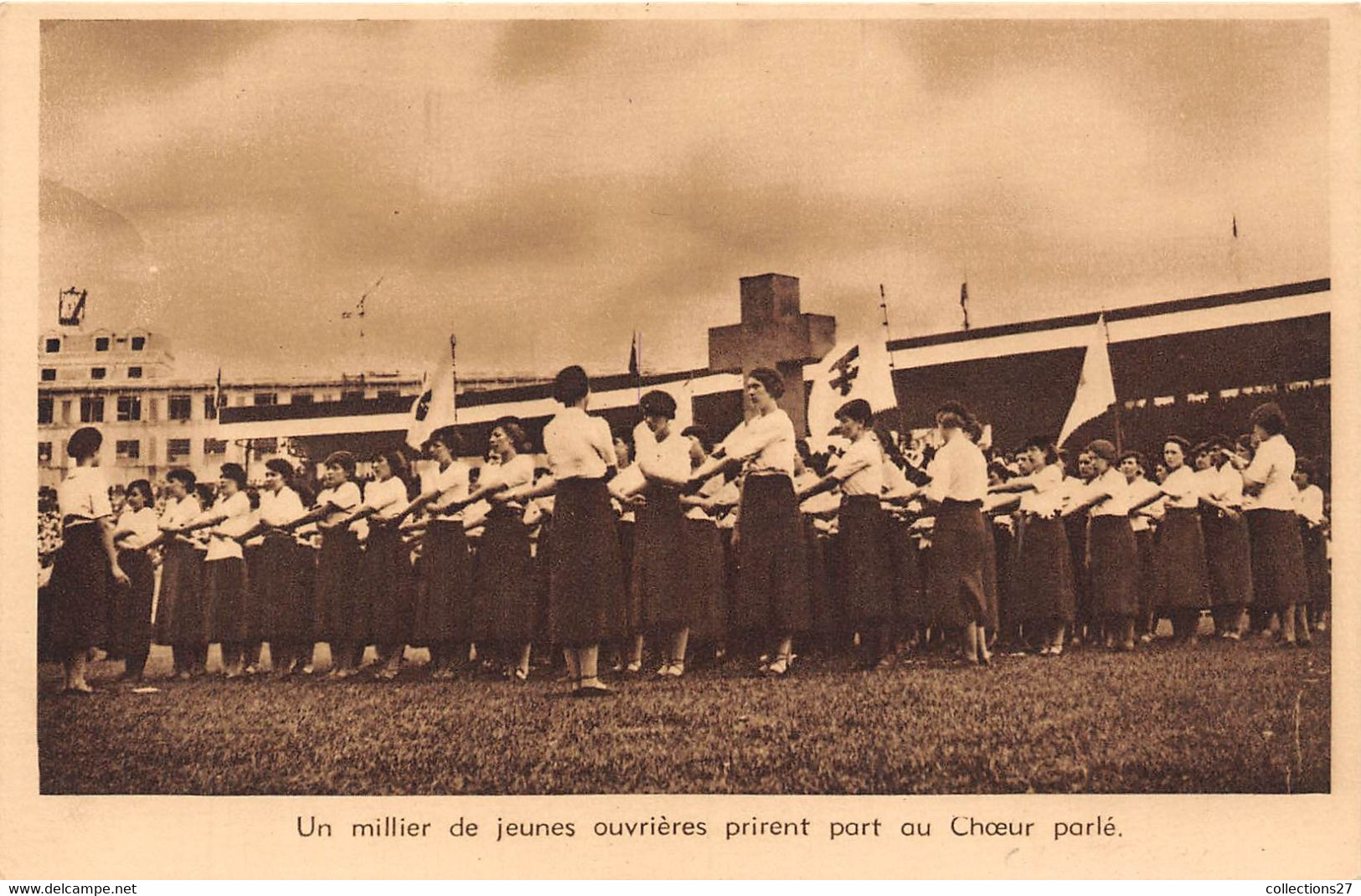 92-CLICHY- 9 CARTES DE LA J.O.C FRANCAISE , CONGRES DU 10eme ANNIVERSAIRE 18 JUILLET 1937