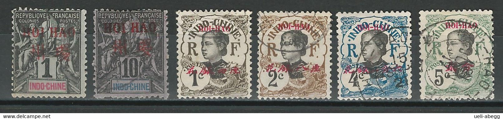 Hoi-Hao Yv. 1, 4, 49-52 - Used Stamps