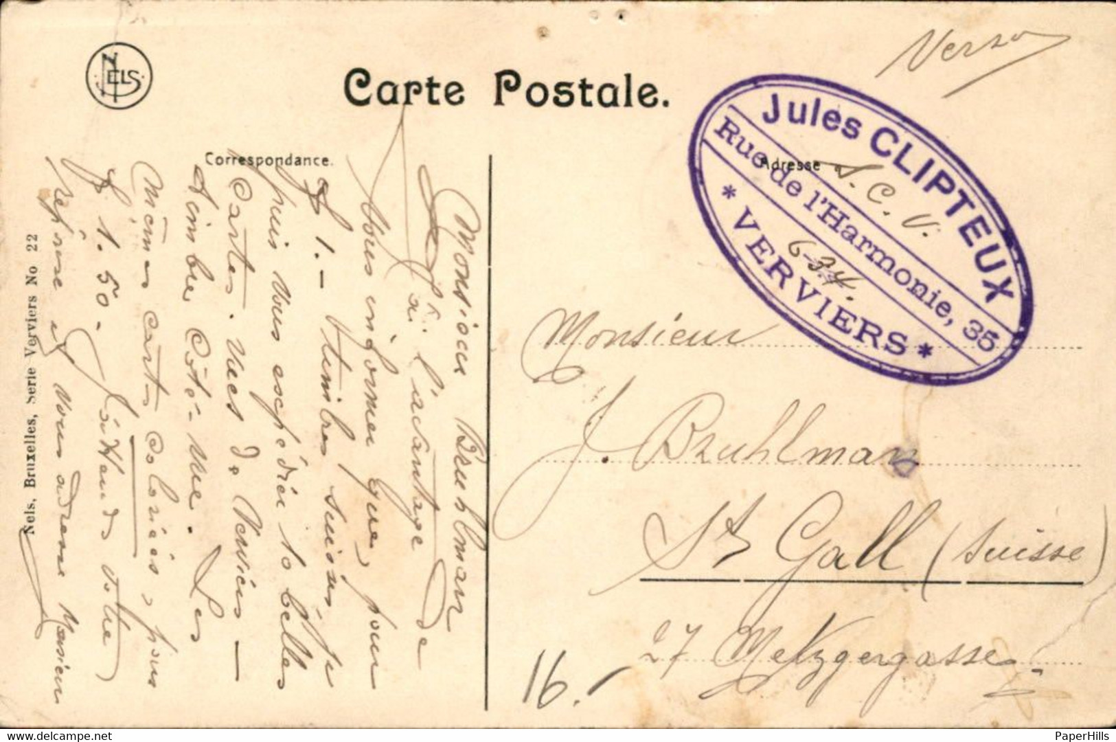 België - Verviers - Pont D 2 Ndrimont - 1907 - Other & Unclassified