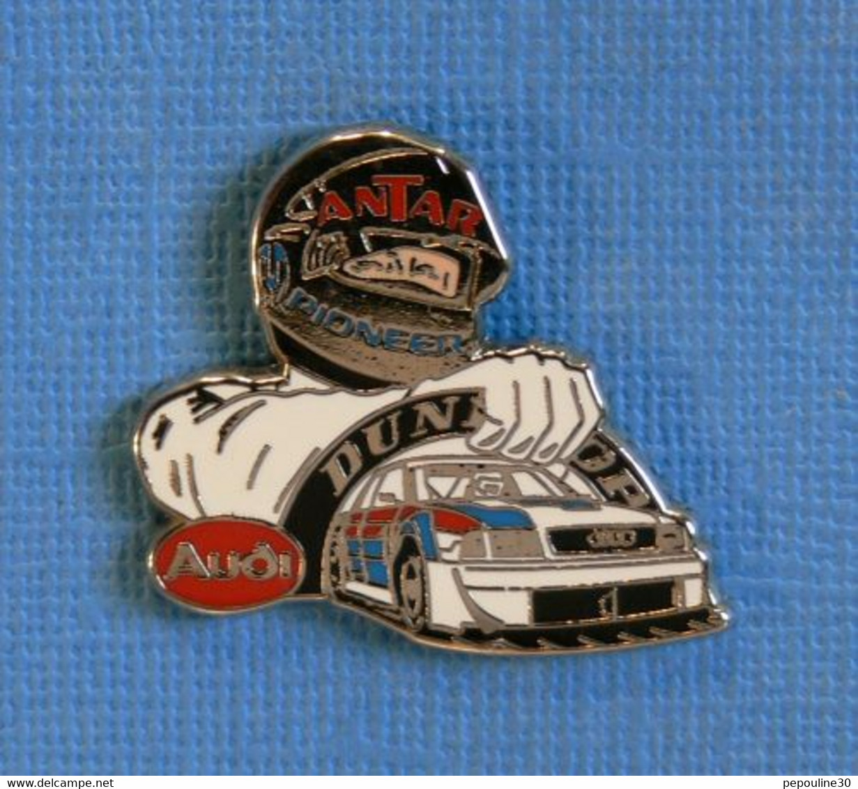 1 PIN'S //   ** PILOTE AUDI 24H DU MANS / ANTAR / PIONEER / DUNLOP ** . (Jacabi) - Audi