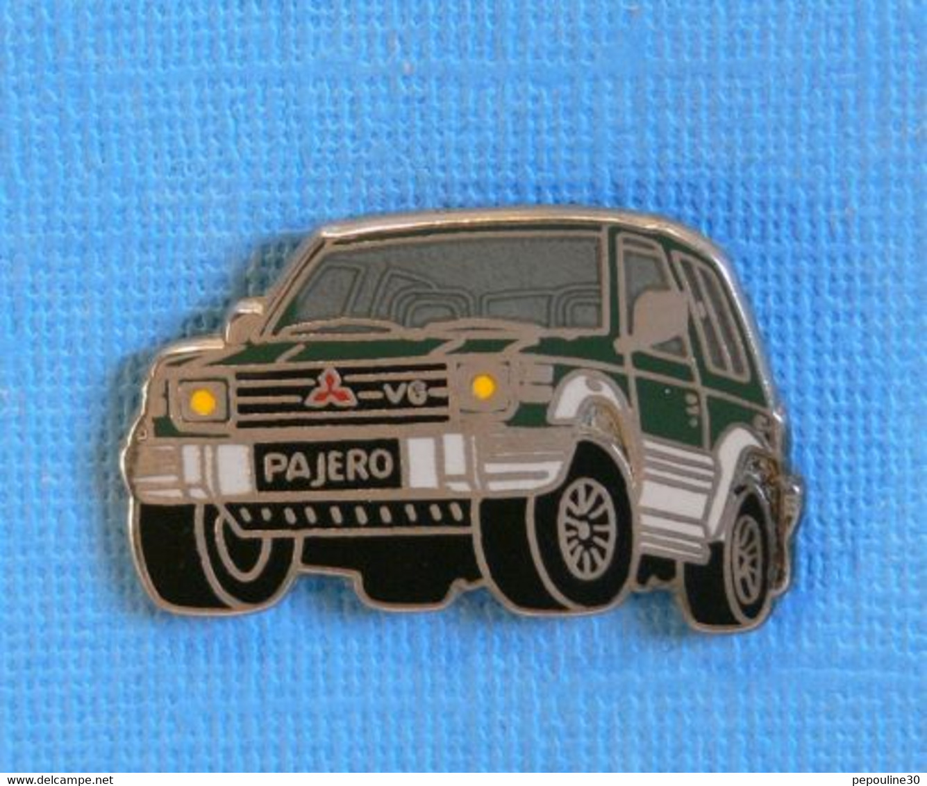 1 PIN'S //   ** MITSUBISHI PAJÉRO 1991 / 4WD - ABS / 3L - V6 ** . (BALLARD) - Mitsubishi