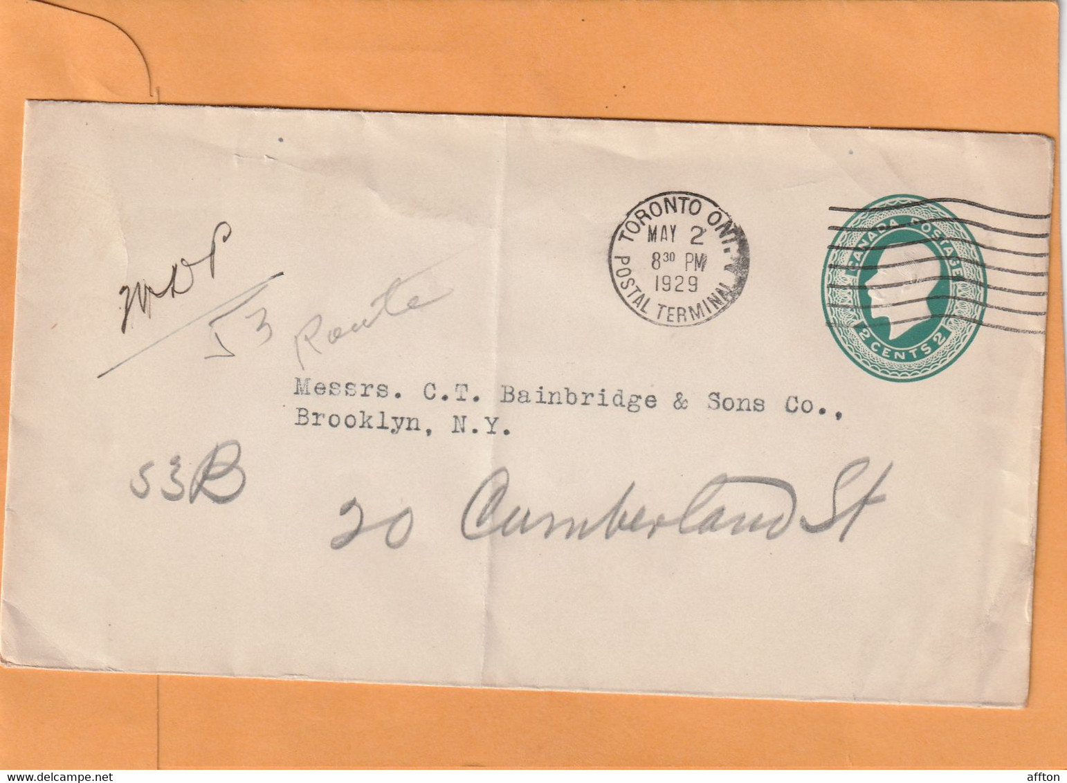 Canada Old Cover Mailed - Other & Unclassified