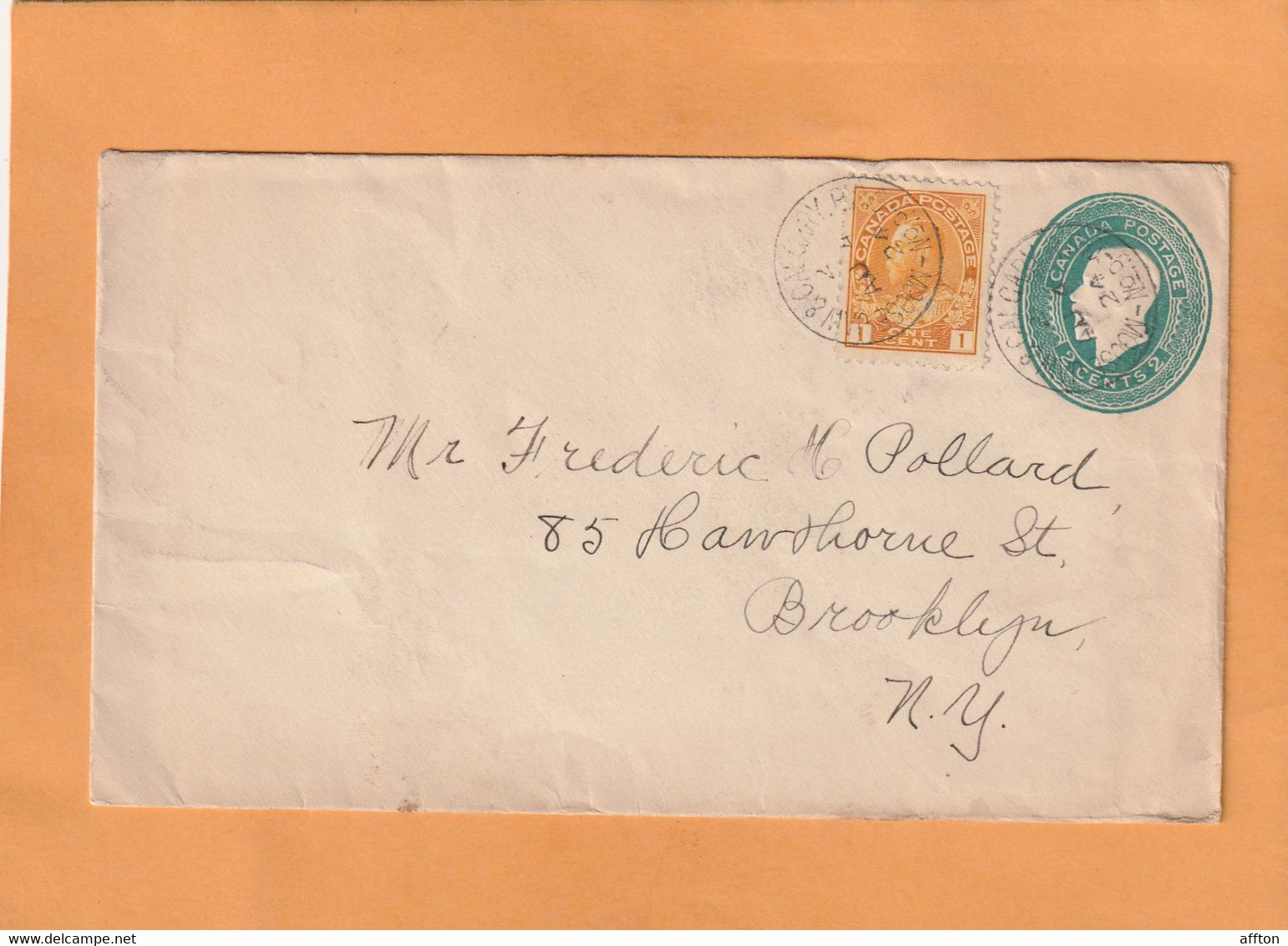 Canada Old Cover Mailed - Other & Unclassified