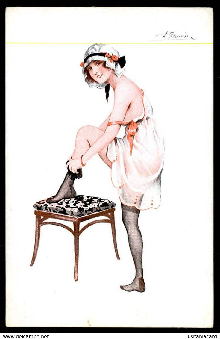 FRANCE - ILLUSTRATEURS  - « Suzanne Meunier» - Décolletés Parisiens. ( Ed. L.E. Paris, Série 52 Nº 6) Carte Postale - Meunier, S.