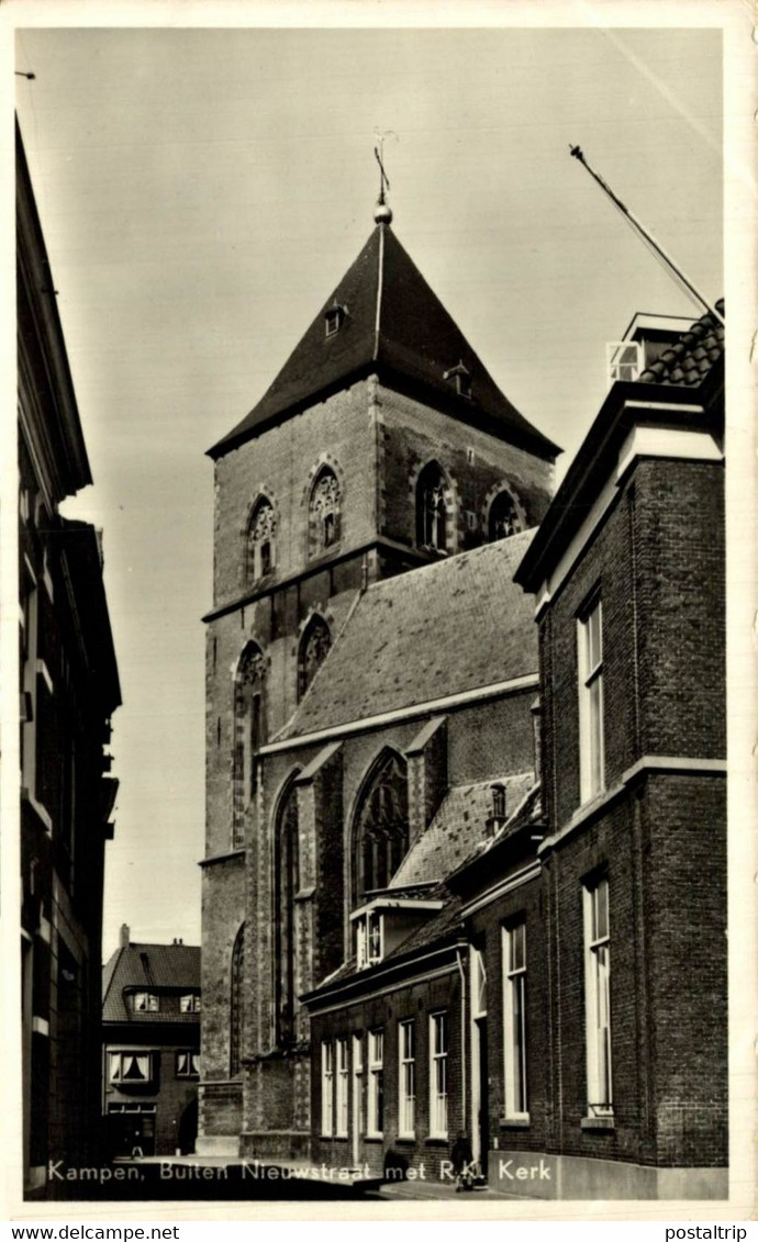 KAMPEN BUITEN NIEUWSTRAAT MET RK KERK     Overijssel Kampen  HOLLAND HOLANDA NETHERLANDS - Kampen