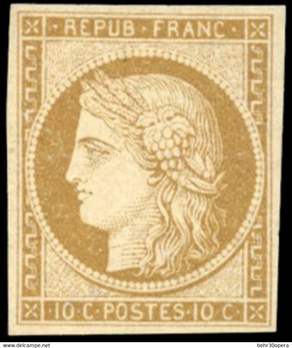 * 10c. Bistre-jaune. TB. - 1849-1850 Ceres