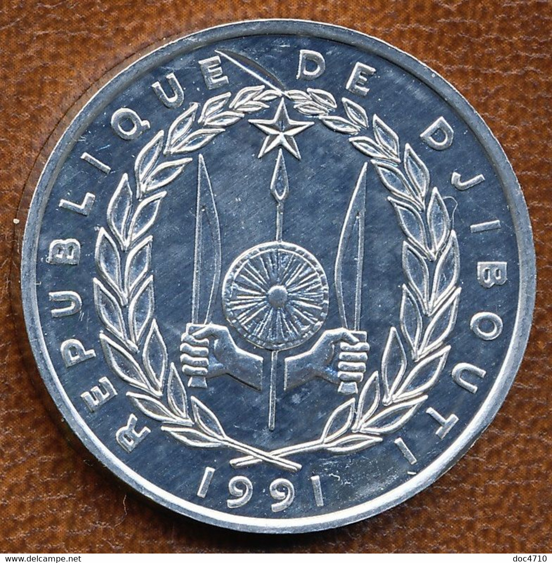 Djibouti 5 Francs 1991, KM#25, Unc - Djibouti