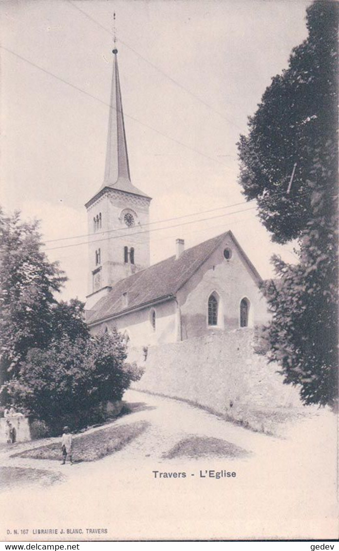 Travers NE, L'Eglise (167) - Travers