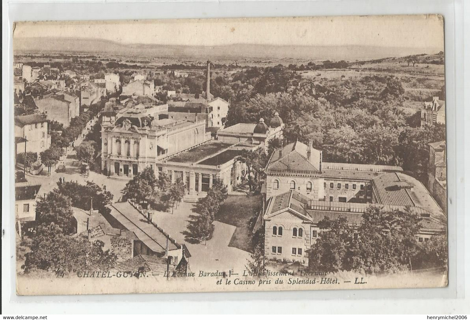 63 Puy De Dome Chatel Guyon Avenue Baraduc Etablissement Thermal Et Casino Pris Du Splendid Hotel - Châtel-Guyon