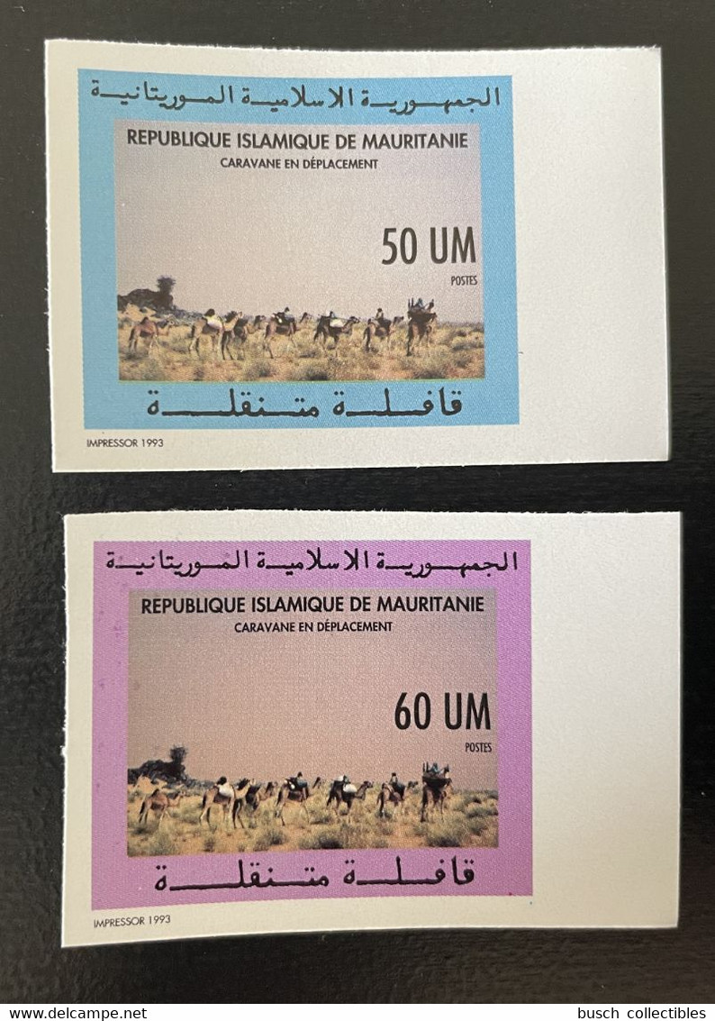Mauritanie Mauretanien Mauritania 1993 ND IMPERF Mi. 1008 - 1009 Caravane En Déplacement Camel Chameau Kamel Faune Fauna - Sonstige & Ohne Zuordnung