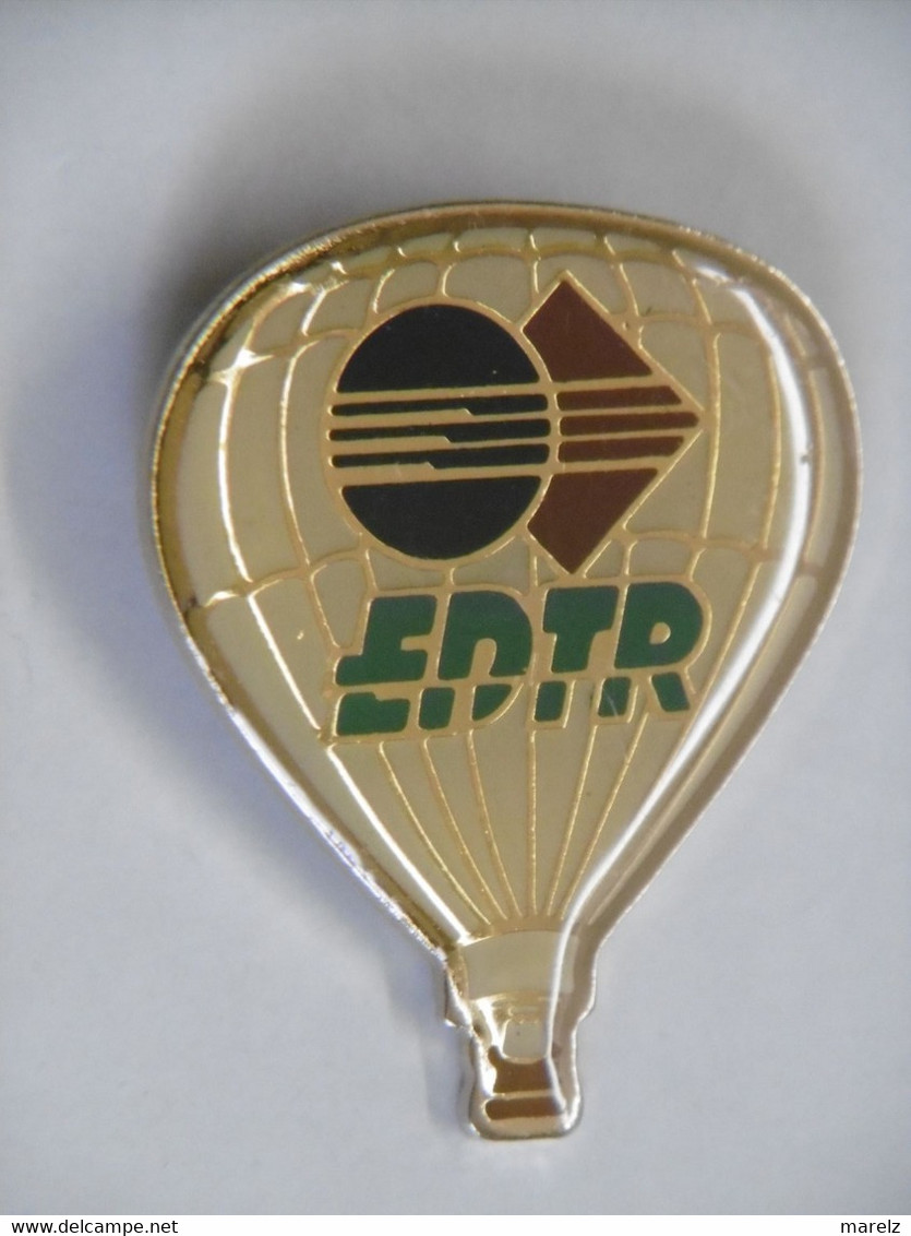 Pin's - Montgolfière Ballon EDTR - Pins Pin Badge Logo - Montgolfières