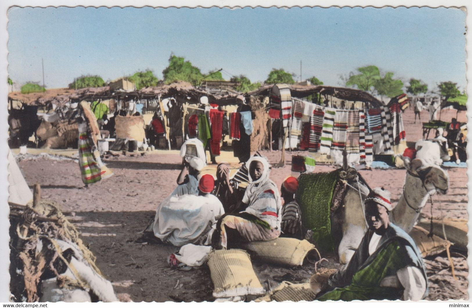 Carte Photo - Niamey - Grand Marché - 1960 - Niger